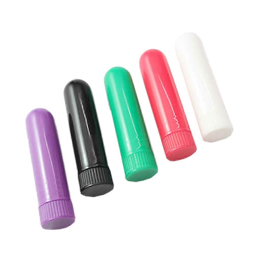 Essential Oil Cotton Wicks Empty Tubes Mixed Color 6.6x1.7x1.7cm Essential Oil Container 24 Sets
