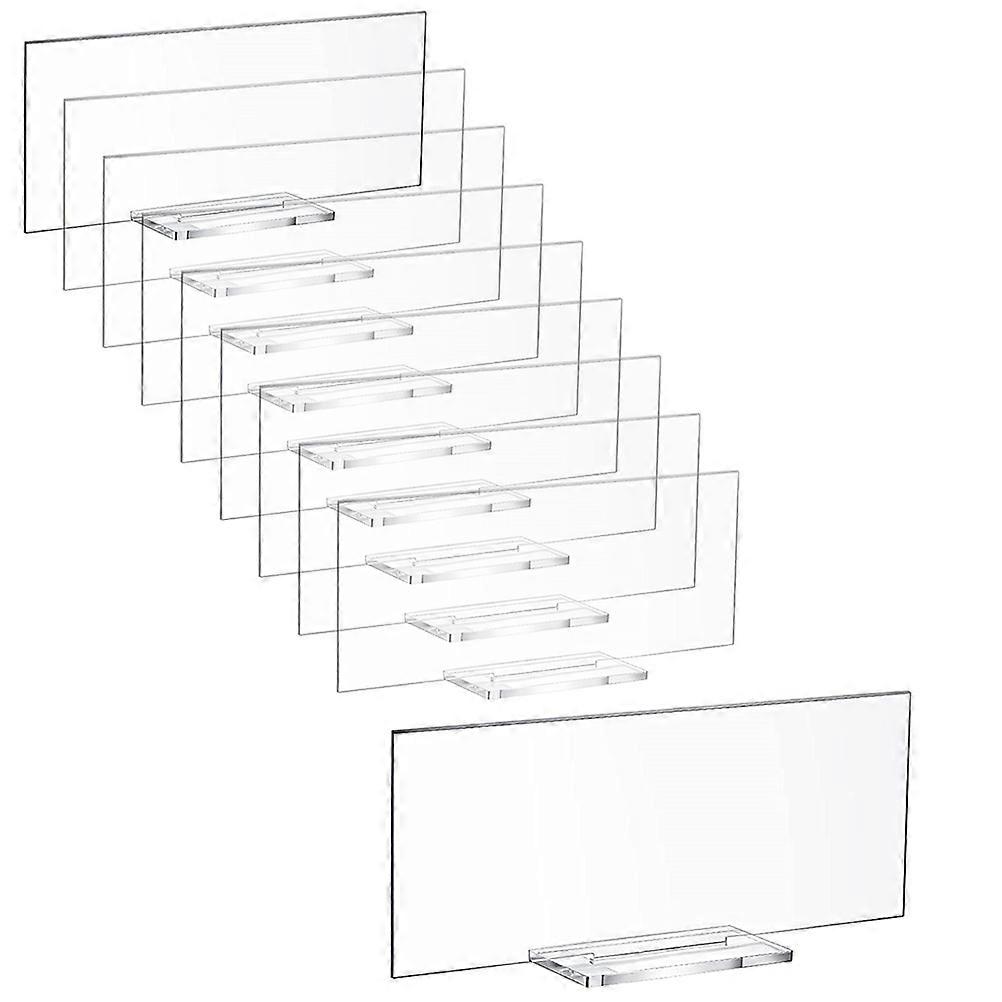 Clear Place Card Wedding Table Signs Acrylic Name Cards Menus Simple Style 5.89X0.98X2.36in 10Pcs