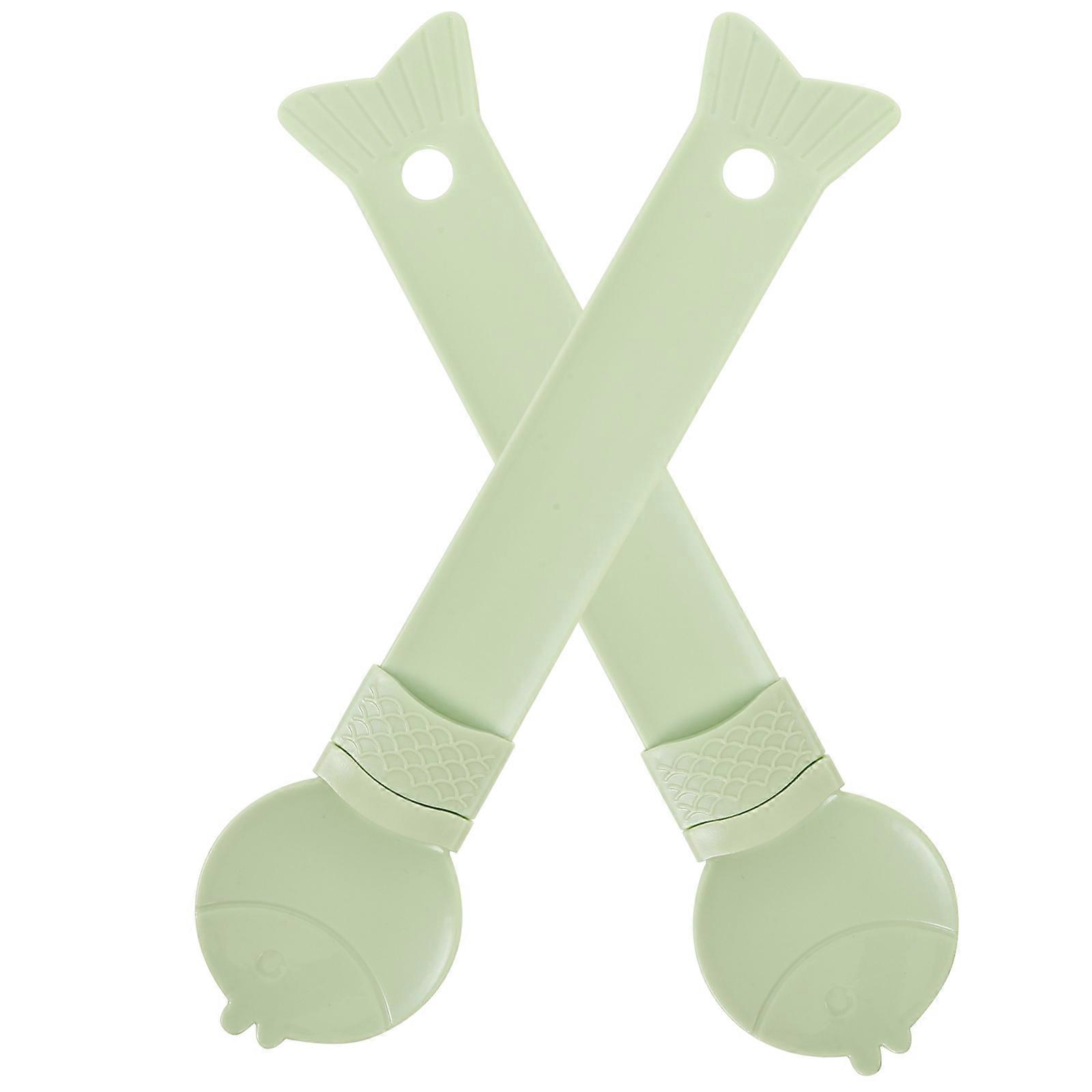 2pcs Cat Feeding Spoon, Treat Squeeze Spoon for Wet Food Snacks, Easy to Clean Design for Cats and Dogs