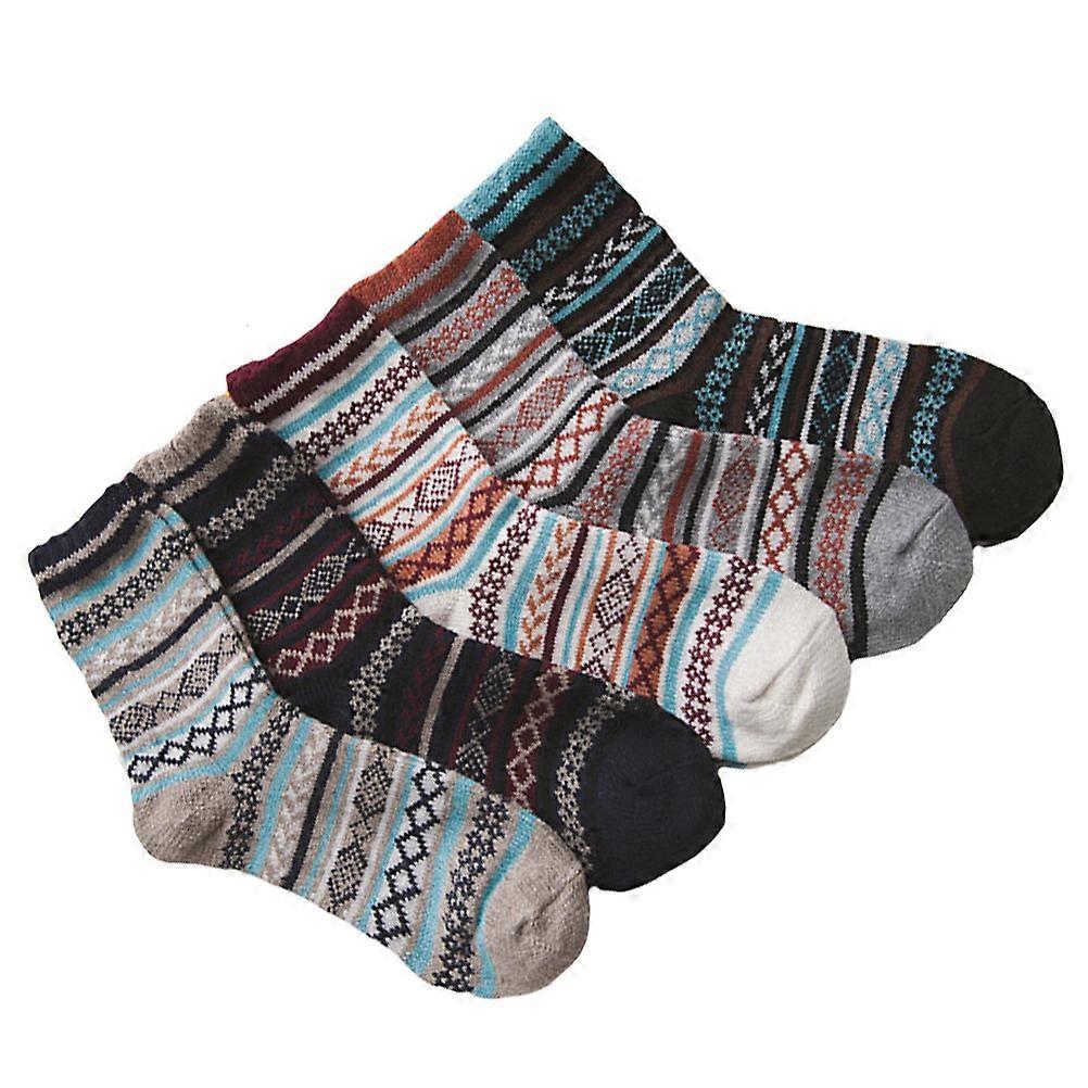 Walking Socks Men Winter Leisure Sock Men Socks Breathable Easy to Wear and Take Off 5 Pairs