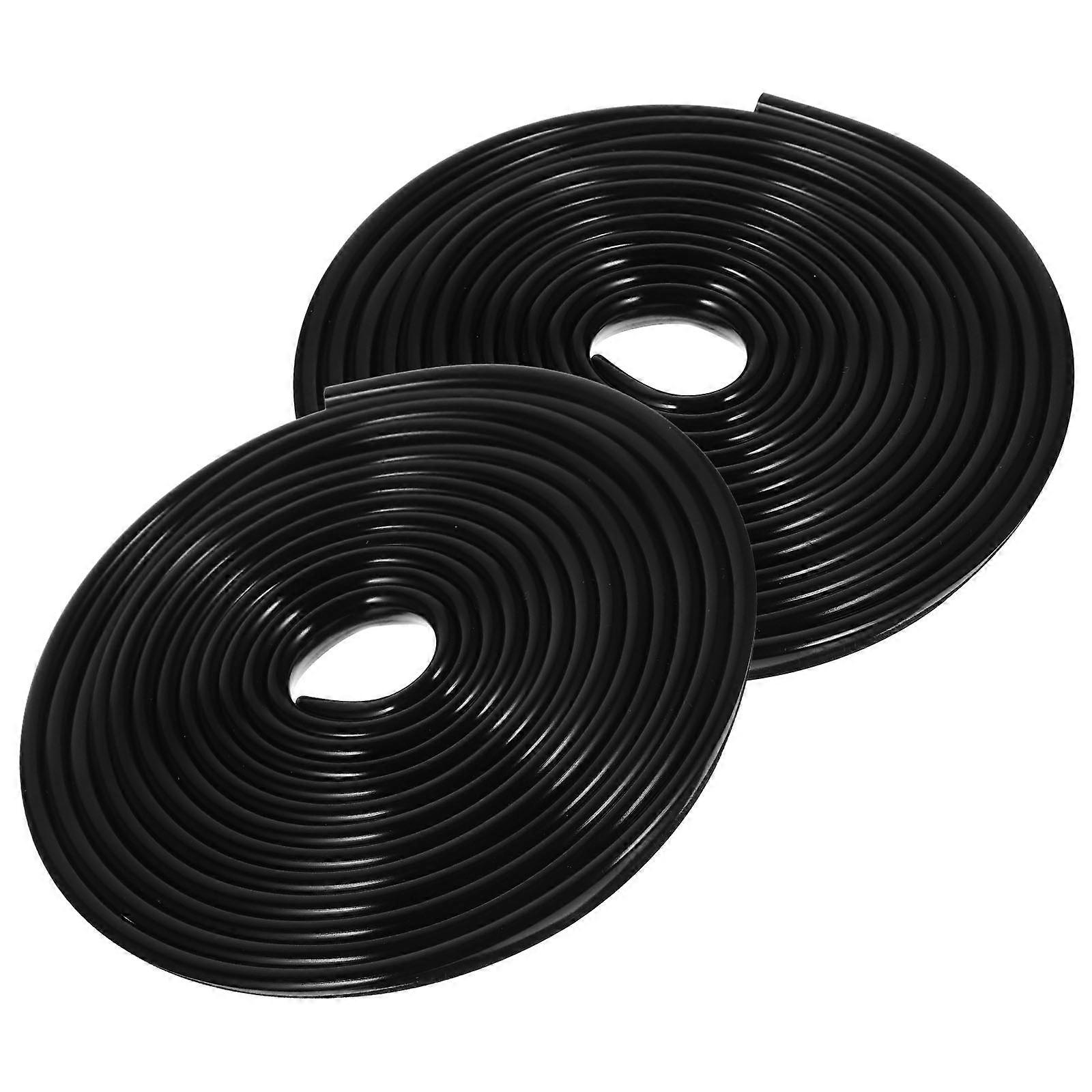 2pcs Self Adhesive Door Edge Trim Automotive Door Protector Guards Rubber Edge Molding Scratch Prevention Easy Installation