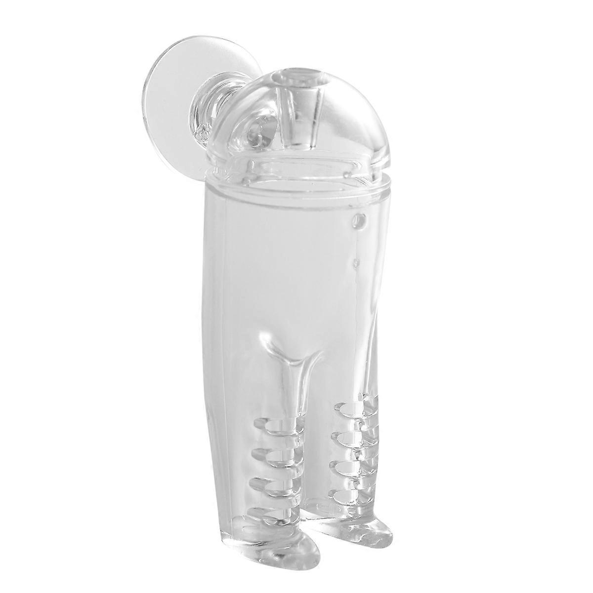 Automatic Fish Feeder with Transparent Cover, Easy Install Aquarium Feeding Cup for Tank Wall Use, Safe Design for Fish and Shrimp Food Storage