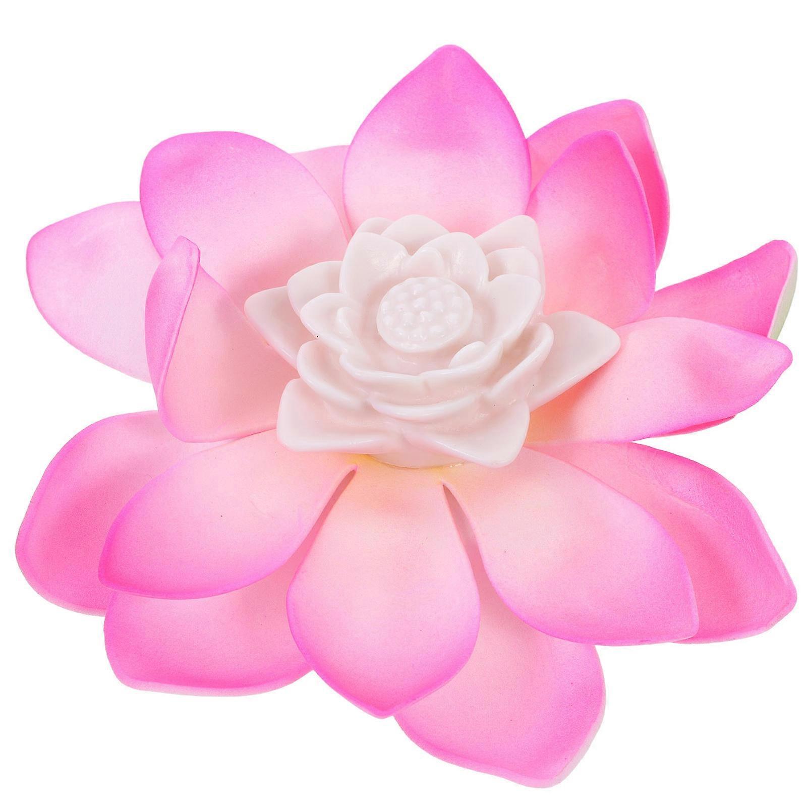 Artificial Lotus LED Lotus Lantern Flameless Lighting For Festival Party Pink 1Pack