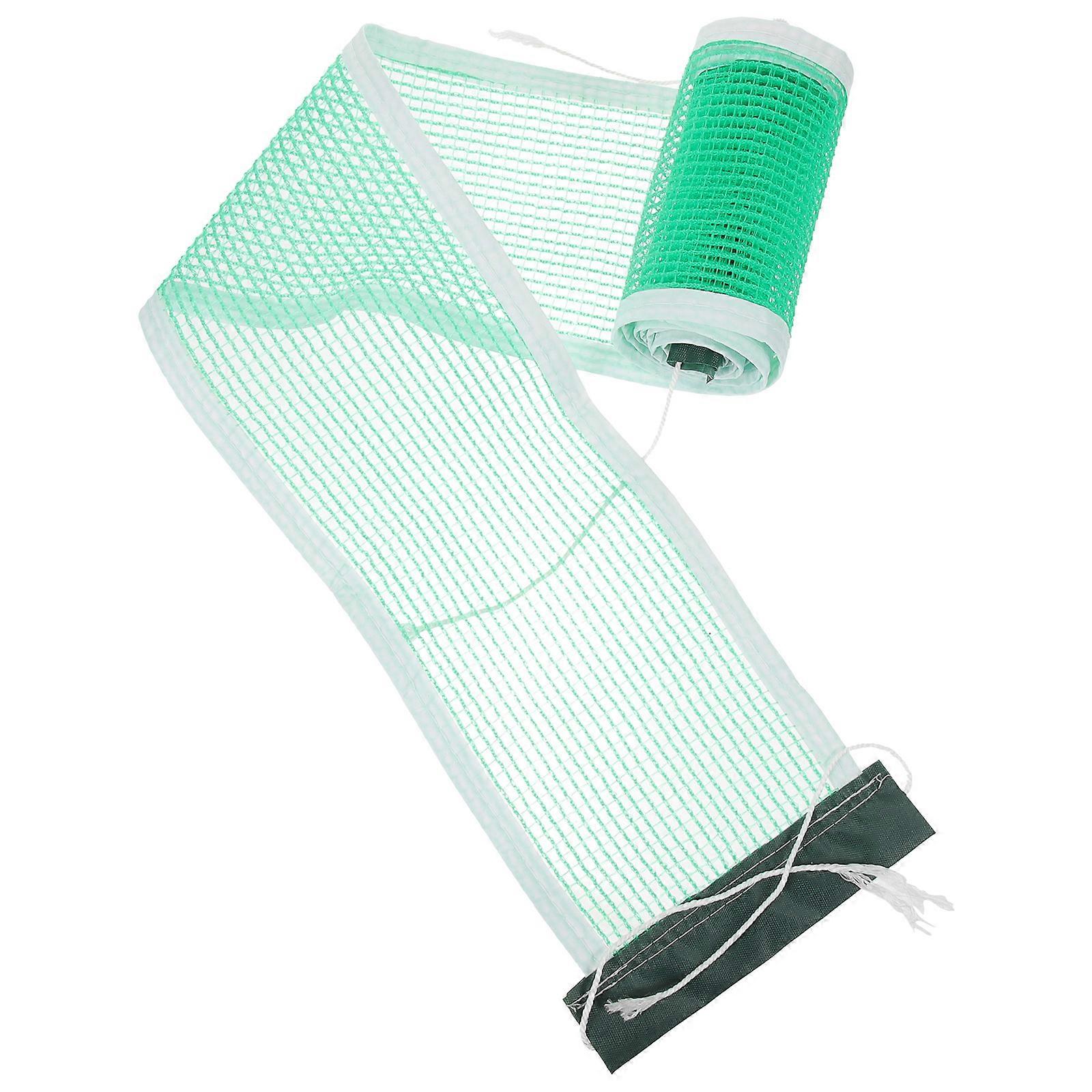 Stretchable Table Tennis Net Standard Table Tennis Equipment Portable Sports Enthusiasts Green 180x13cm 1Set