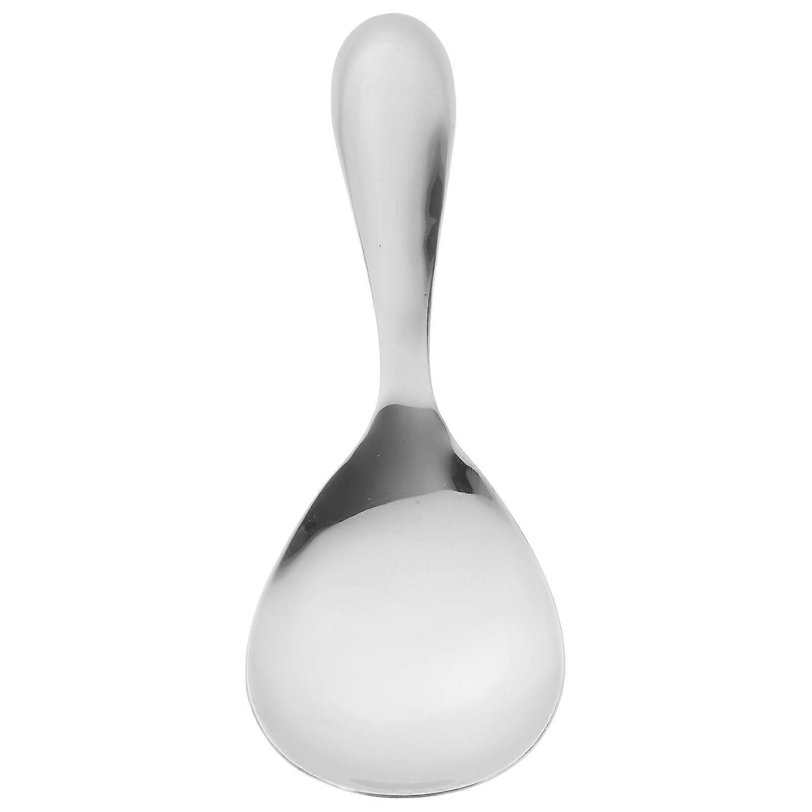Long Handle Stainless Rice Paddle For Kitchen Meal Preparation 7.9X2.8X0.6In 1Pack