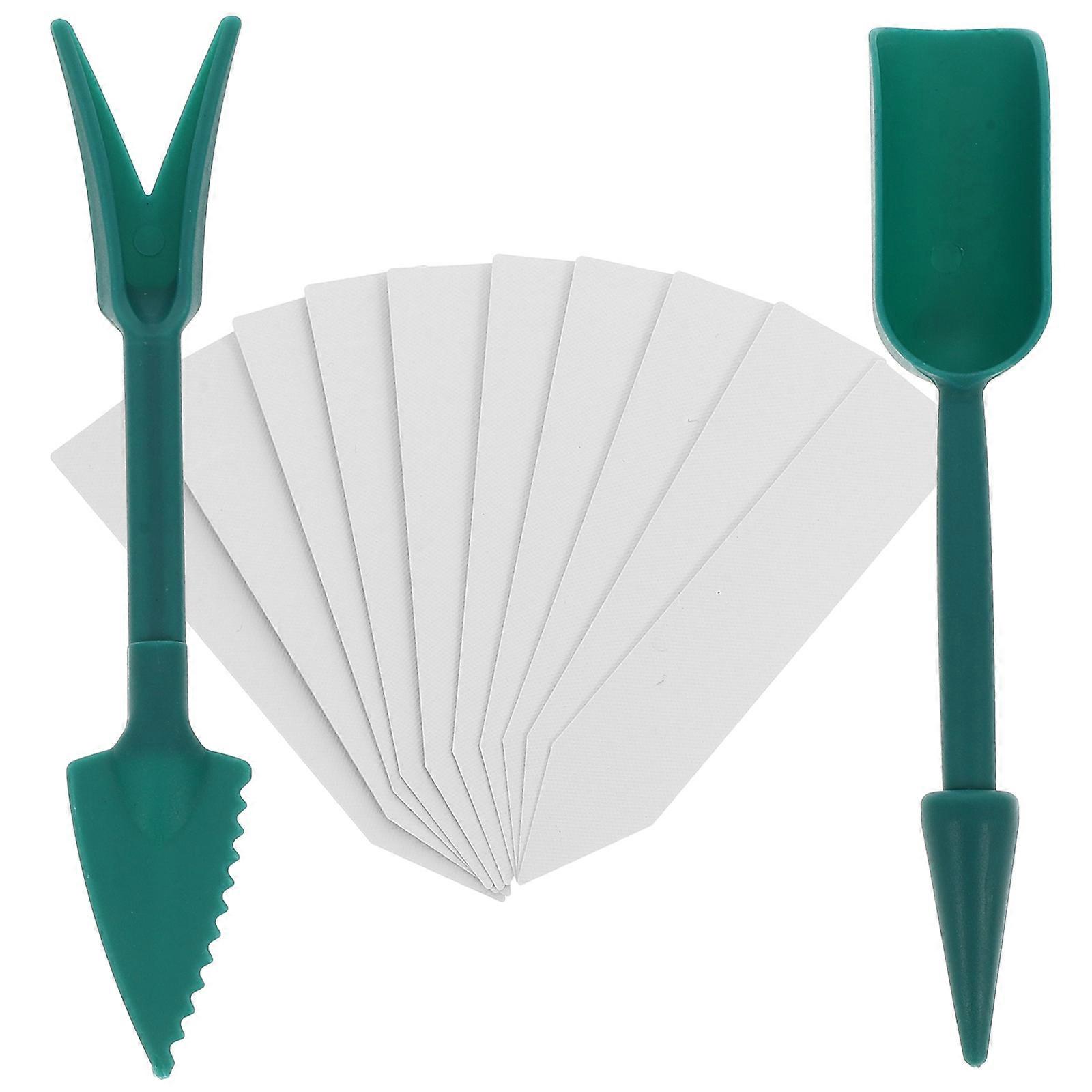 Green ABS Bonsai Planting Tool Set for Garden Ideal for Transplanting Succulents and Flowers