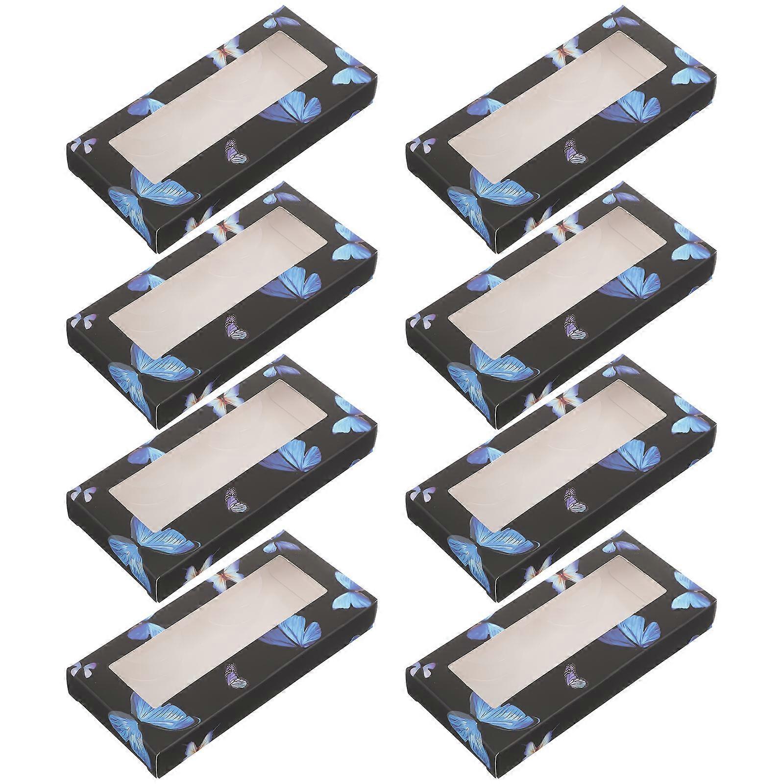 Eyelash Holders Storage Salon Use Plastic Clear Window 10Set