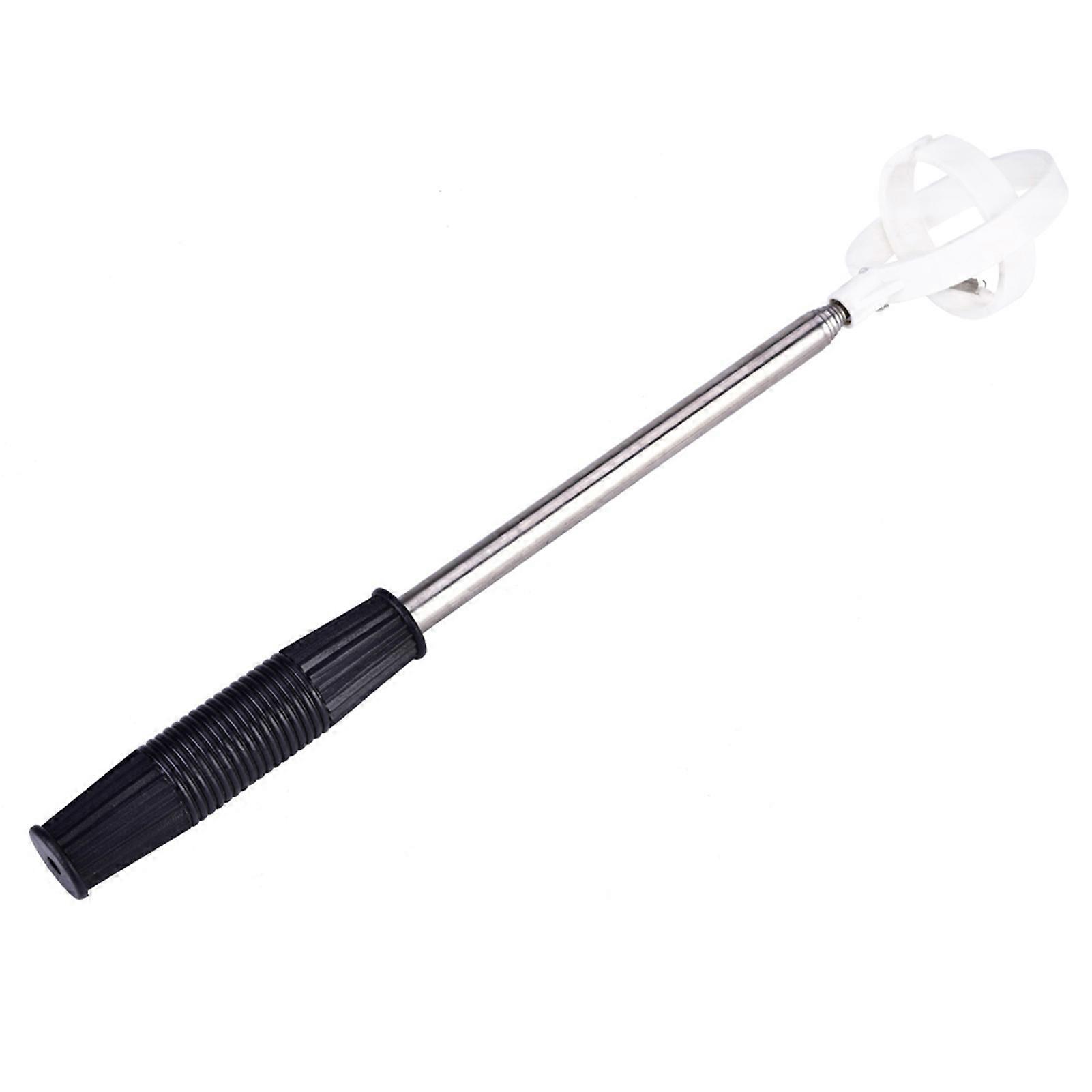 Practical Golf Ball Pick Up Tool Telescopic Antenna Retriever Scoop (White)
