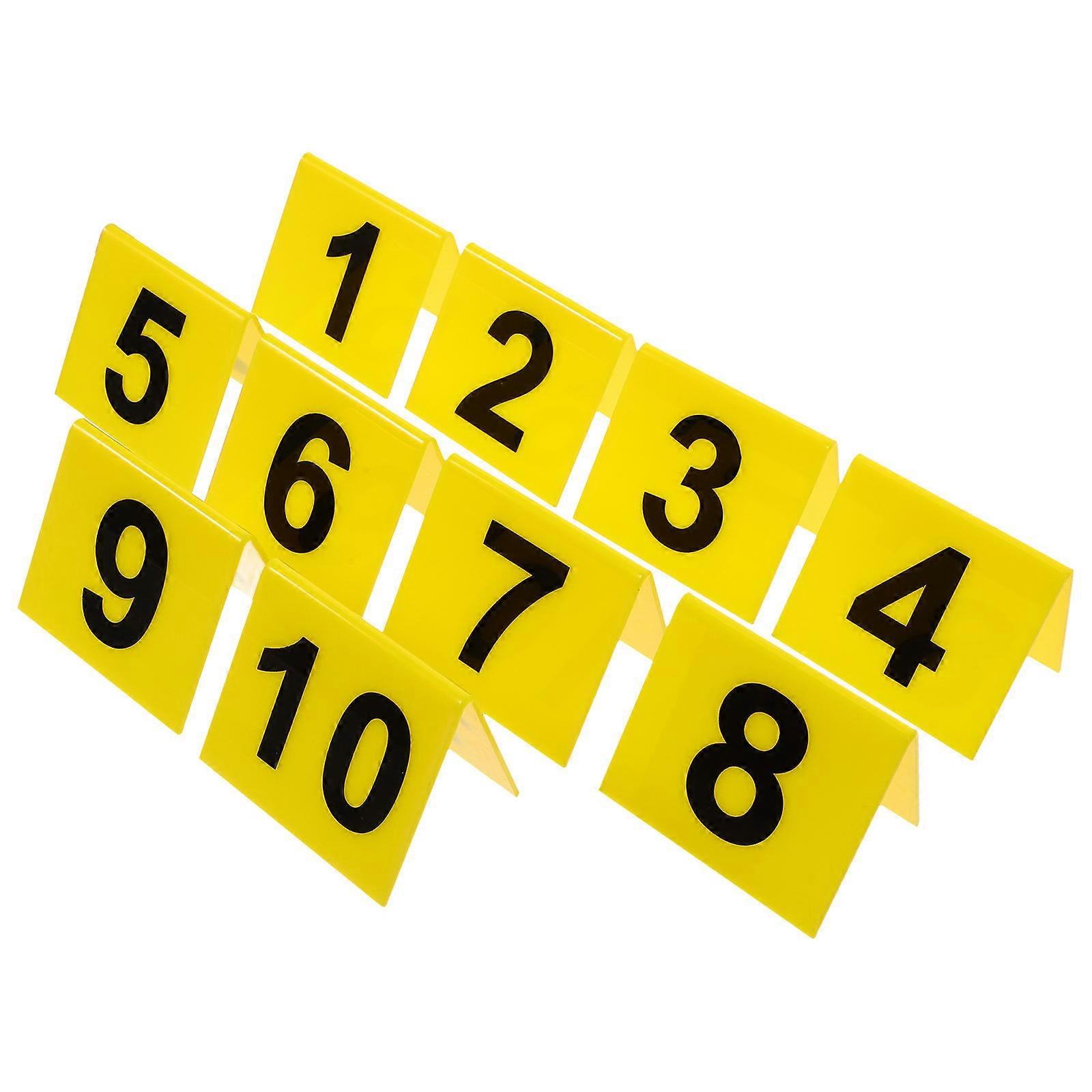 Stylish Acrylic Table Numbers for Weddings & Events – Modern Design, 10pcs Set for Reception Seating Arrangements