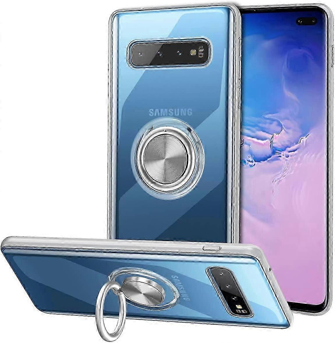 Phone Case Silicone Case with Ring Stand for Samsung Galaxy Series