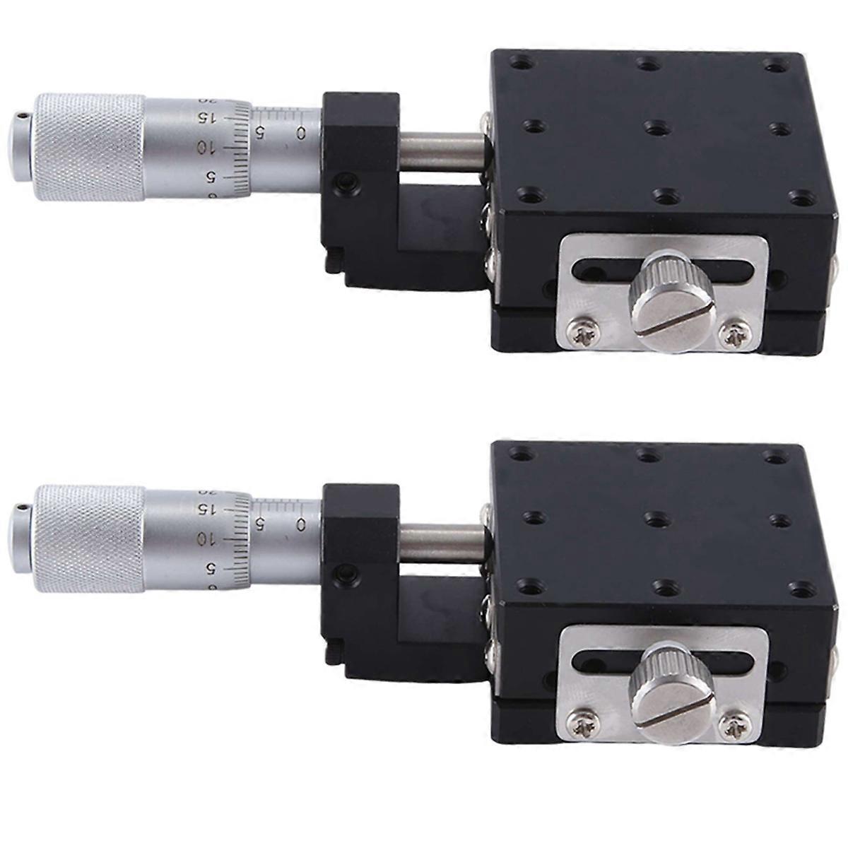 X 40X40mm Knob Micrometer Sliding Stage Guide Rail Type, LGX40-C