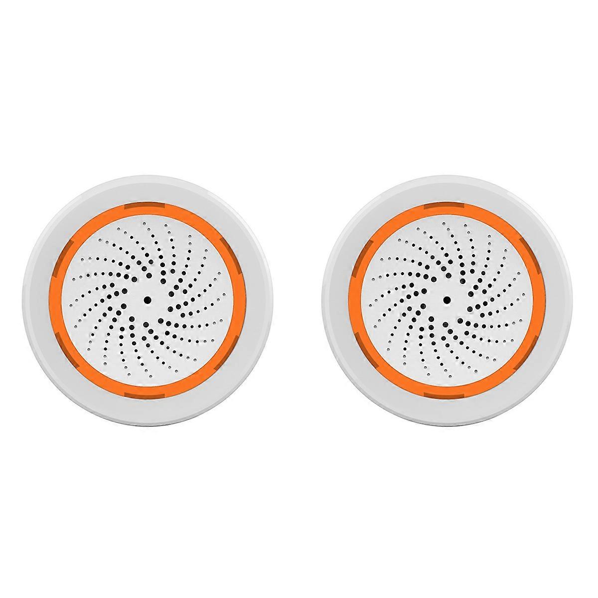 2X Tuya ZigBee Smart Sound and Light Siren Sensor Smart Life Home Security System Tuya Gateway Hub S