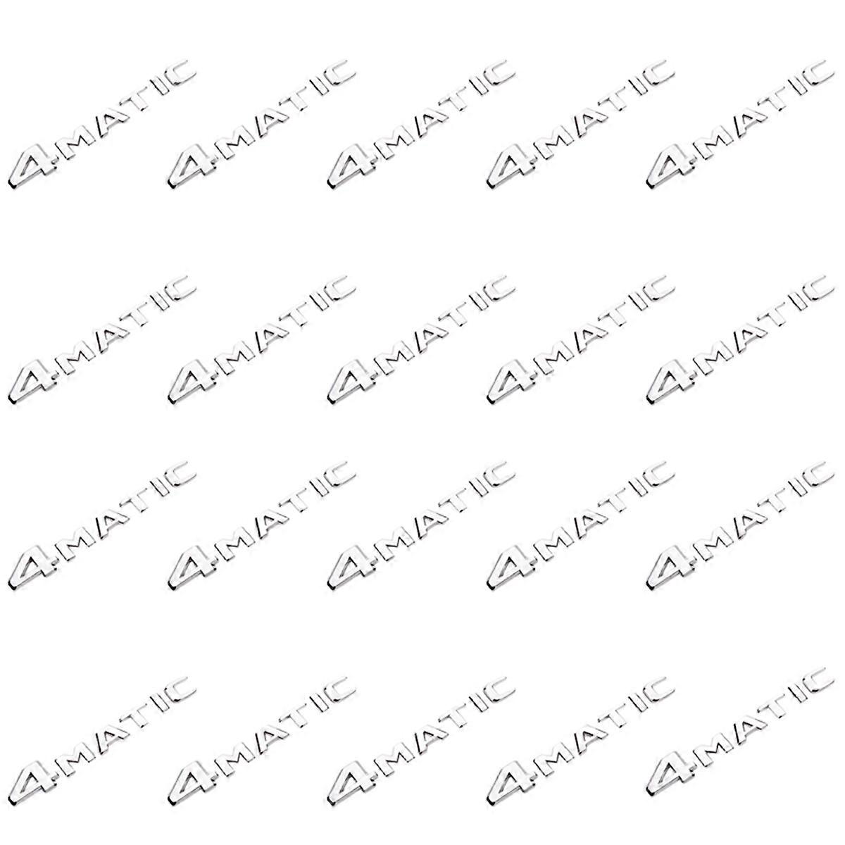 Silver Auto Trunk Door Bumper Badge Decal Emblem for 