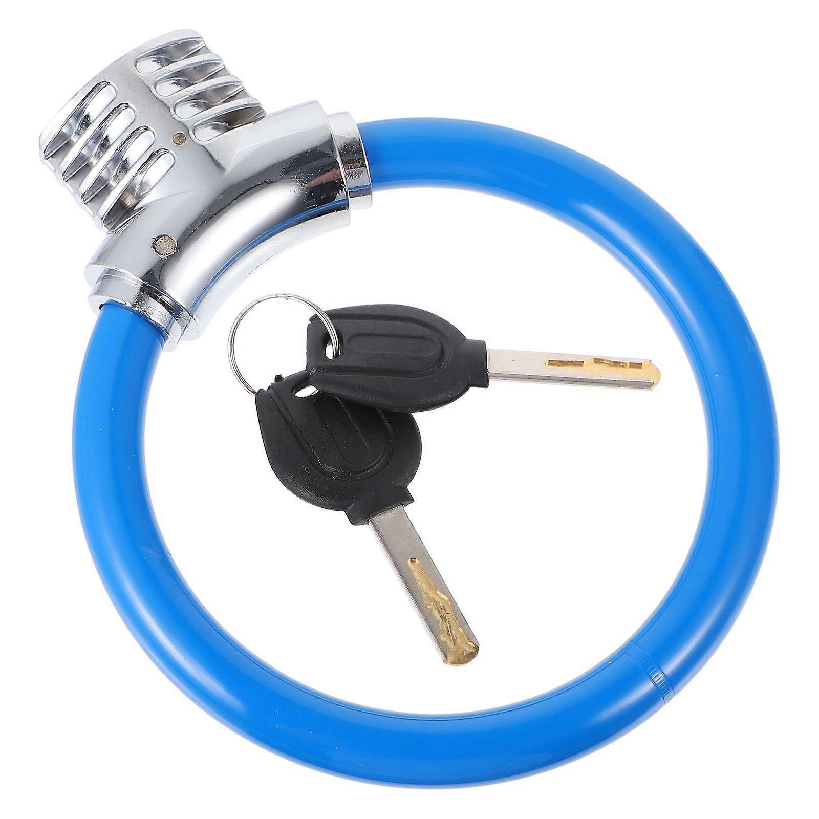Portable Anti-Theft Lock Ring Lock For Bicycle Locking Zinc Alloy 1Pack