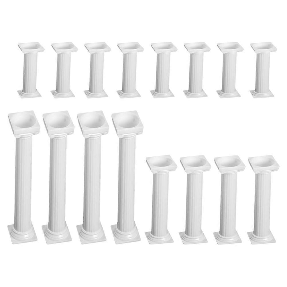 Roman Columns Wedding Column Stand White 16Pcs For Anniversaries