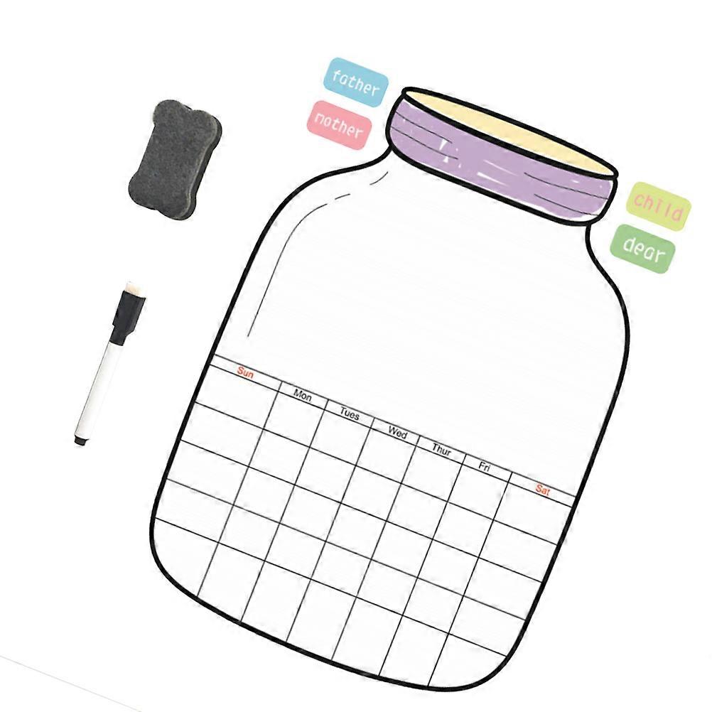 Refrigerator Message Board Creative Erasable Fridge Reminder Kitchen Organization PVC 1Set