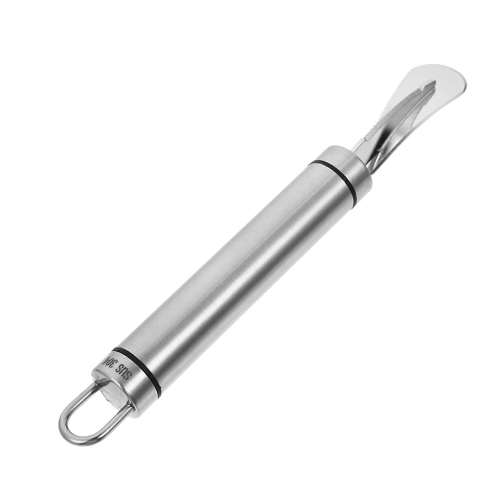 Stainless Steel Citrus Peeler with Ergonomic Handle for Oranges, Lemons, and Grapefruits, Dishwasher Safe and Durable