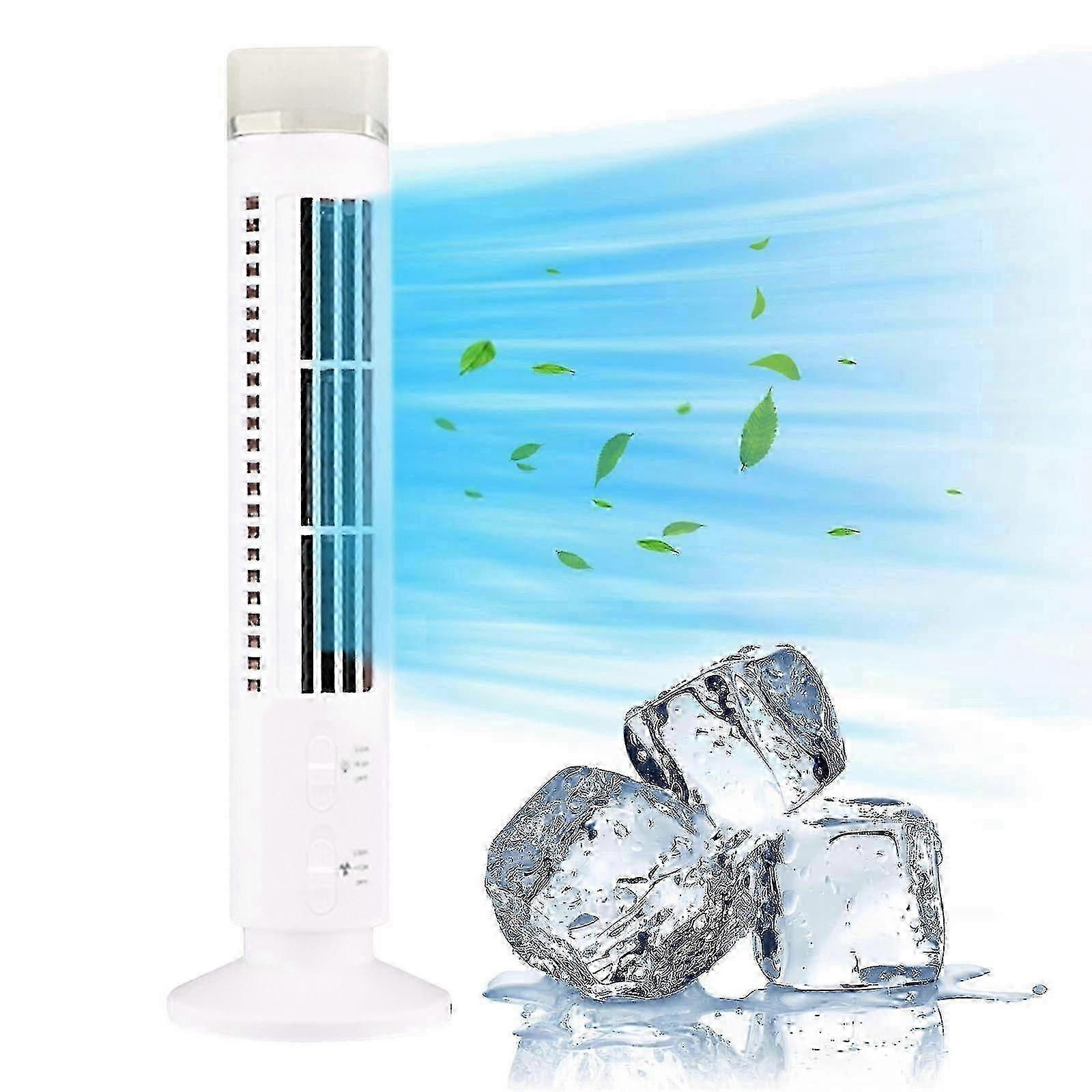Mini Vertical LED Bladeless Tower Electric Fan