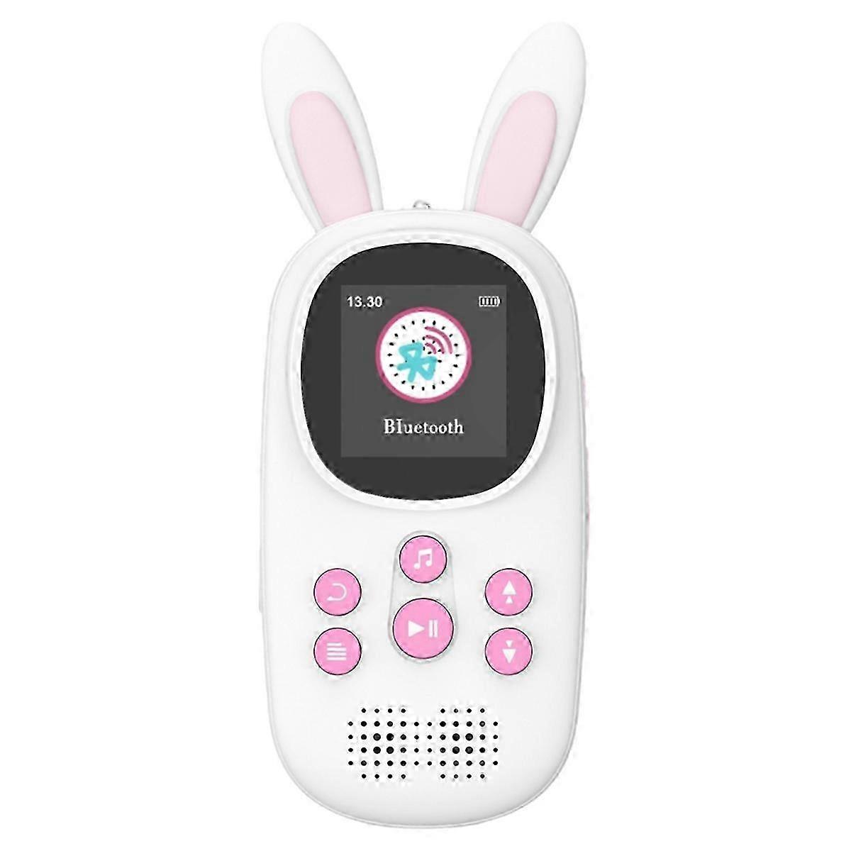 Kids MP3 Player 32GB Cute Bunny Bluetooth Music Player with Speaker Support MP3 MP4 Playback