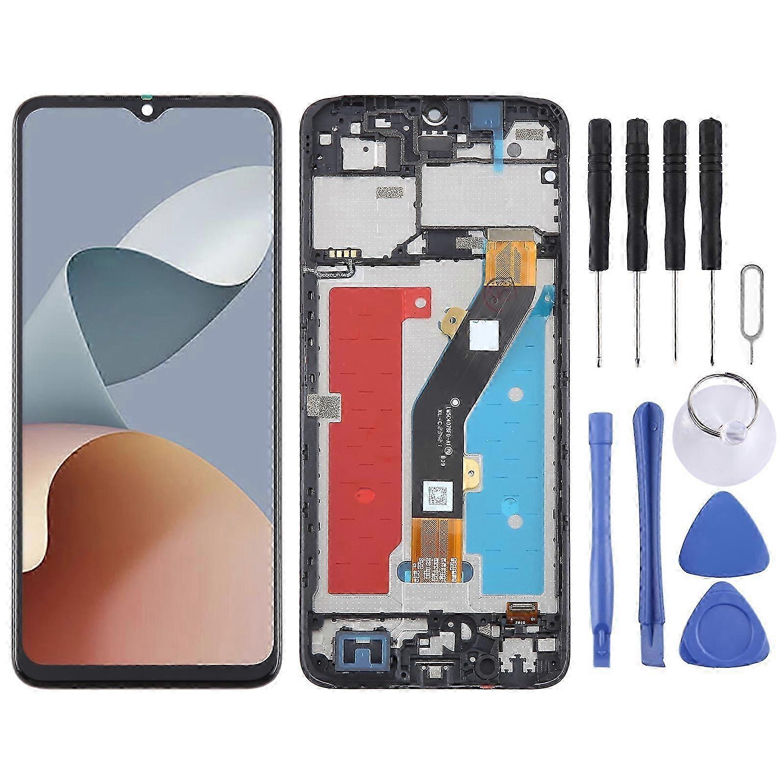 For ZTE Blade A34 LCD Screen with Frame