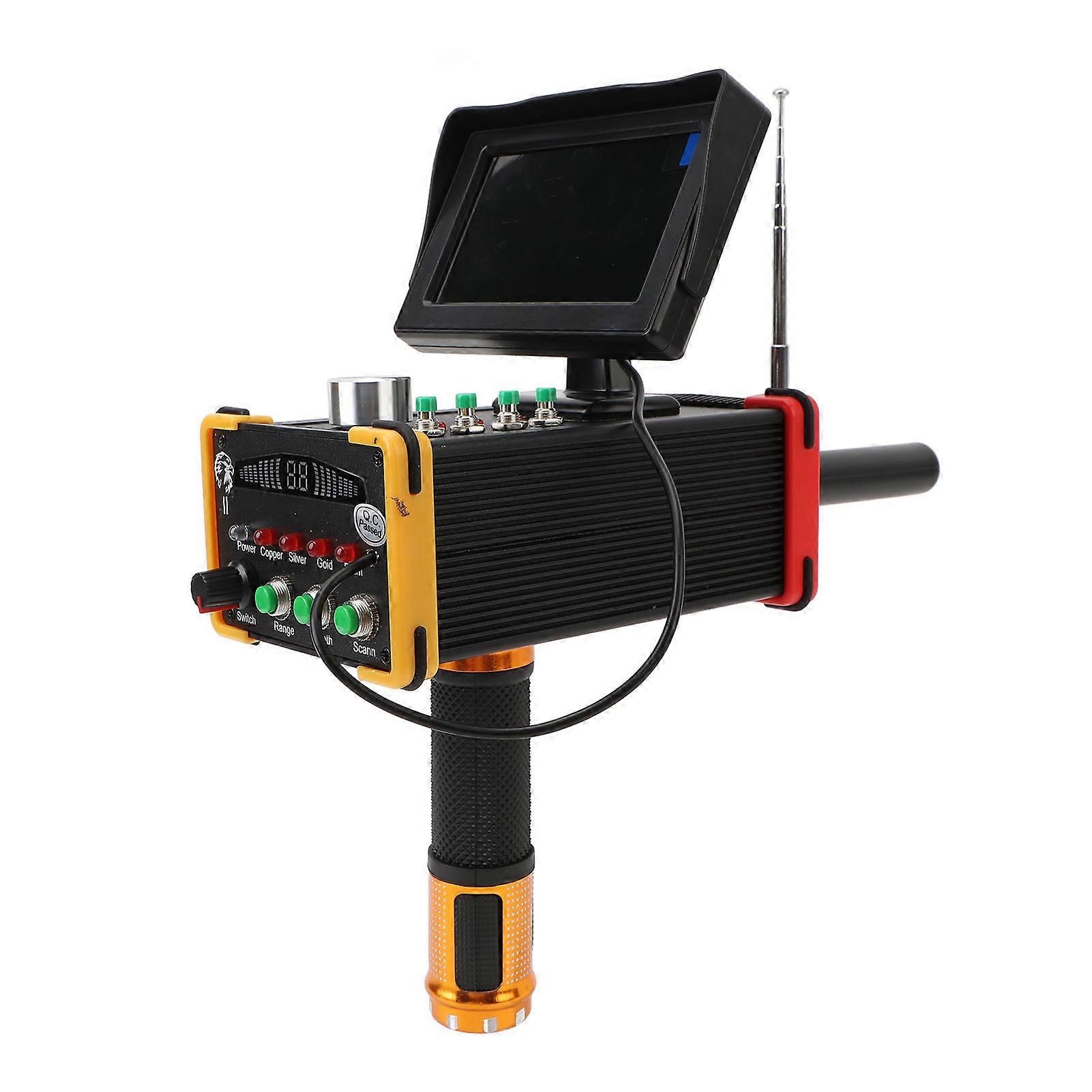 Metal Detector 15m Depth 1000 Meters Underground Metal Scanner High Accuracy Gold Silver Copper Locator with Display Screen EU Plug 100‑240V