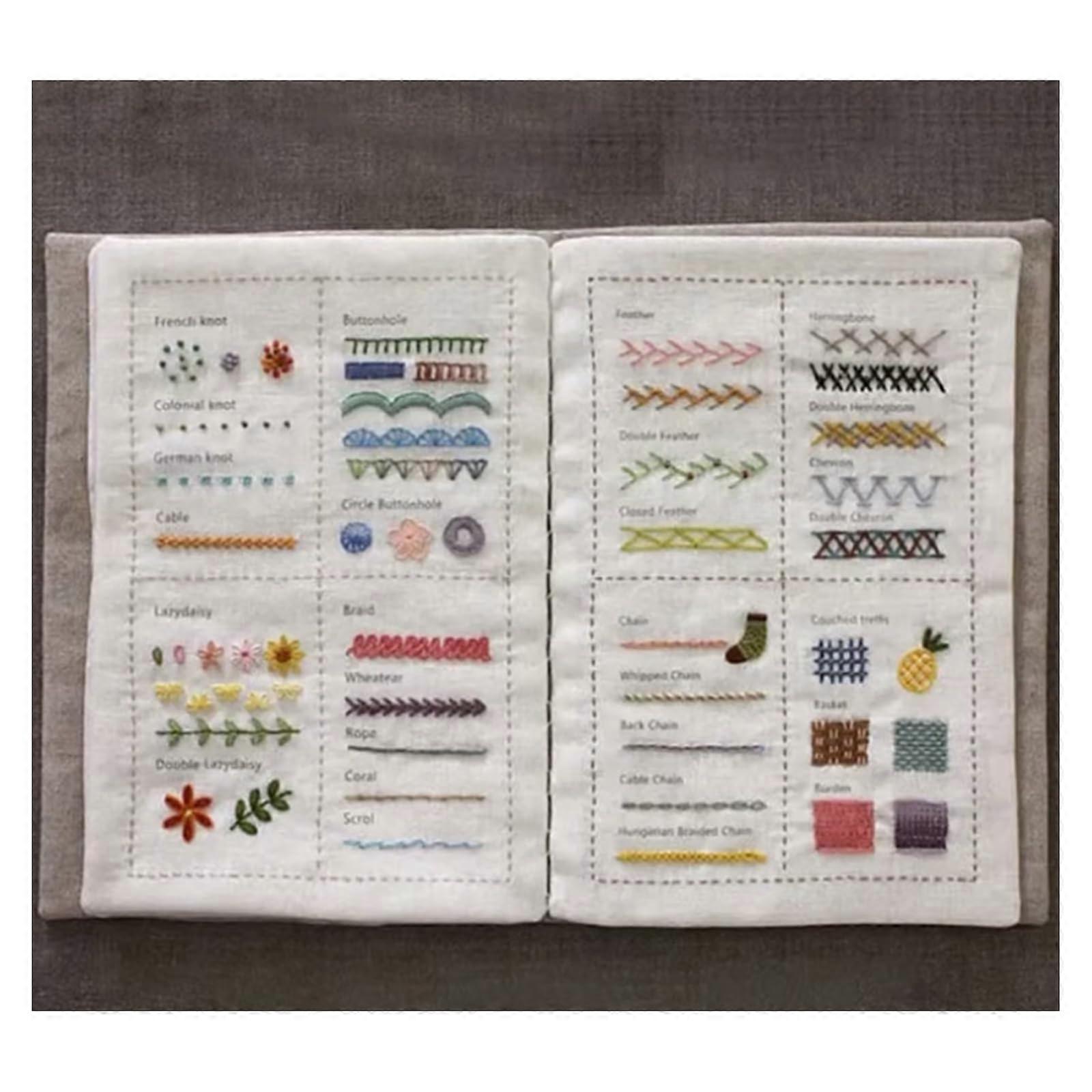 Creative Sewing Book Beginner Sewing Guide Embroidery Instructions And Stitches Table Decoration Projects Loose 2 Pack