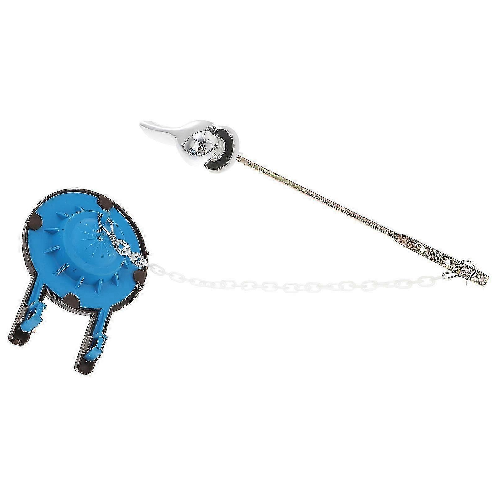 2 Pcs Toilet Tank Flush Handle Replacement with Nut and Flapper