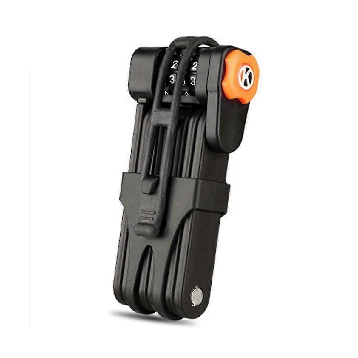 Folding Anti-theft Bicycle Lock with 4-digit Combination for Mountain Bikes