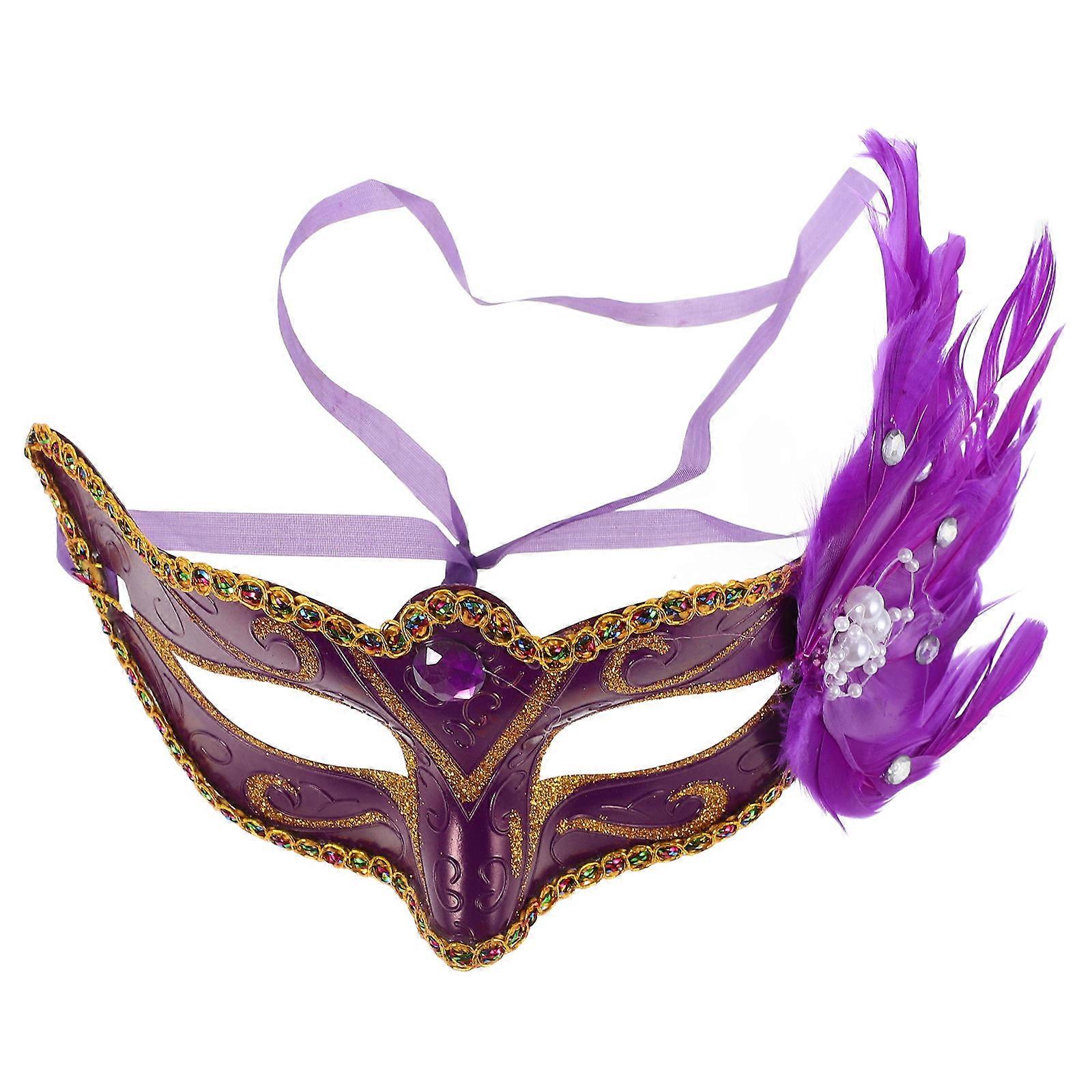 Party Costume Mask Half Face Mask Costume Prop Cosplay Event Accessory 1Set