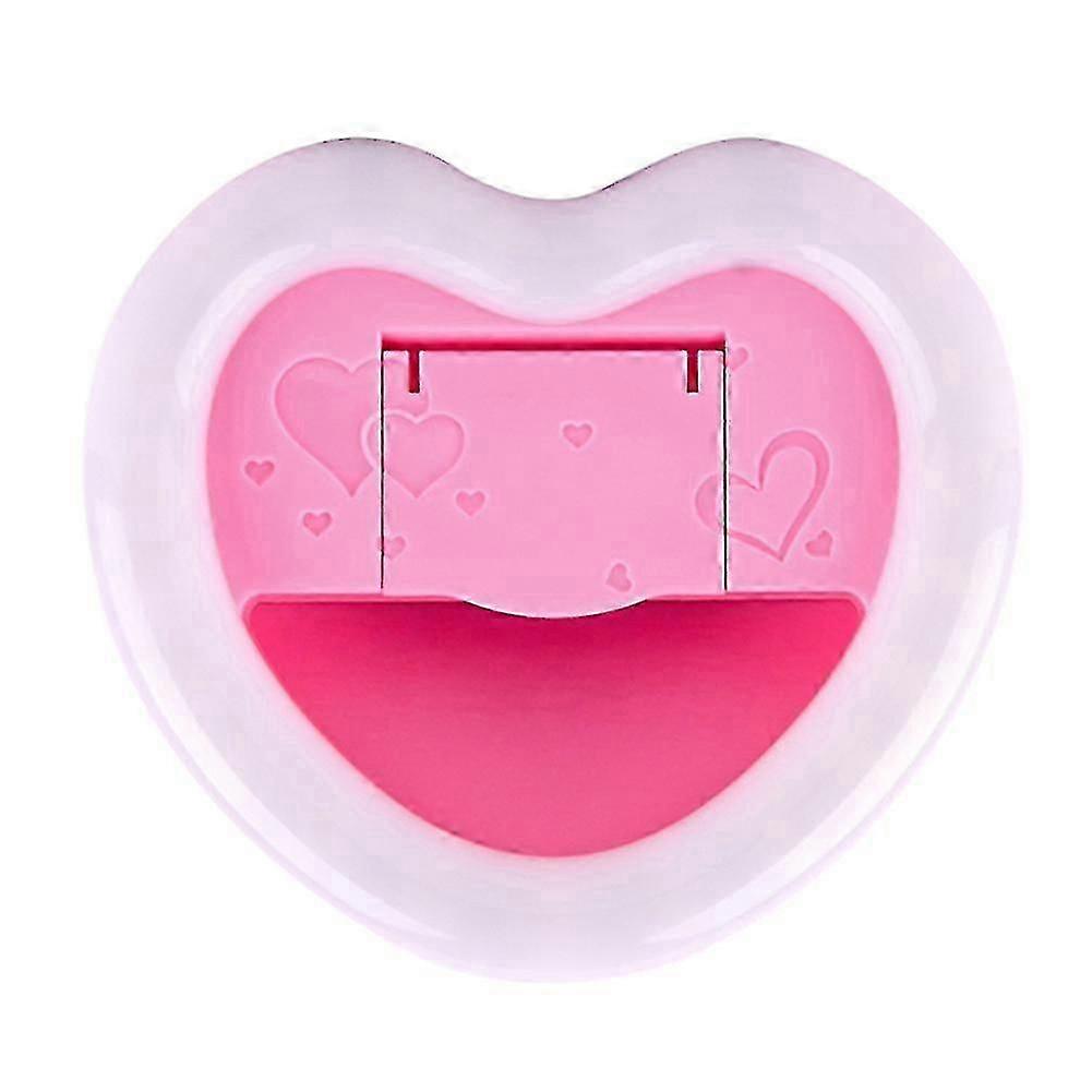 genopladeligt justerbart selfie ring lys kærlighed form led fyld lys til smartphone godt