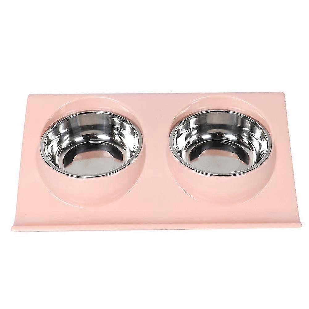Ensemble de bols d’alimentation doubles pour chats et chiens avec base - idéal pour les chiots et les chatons