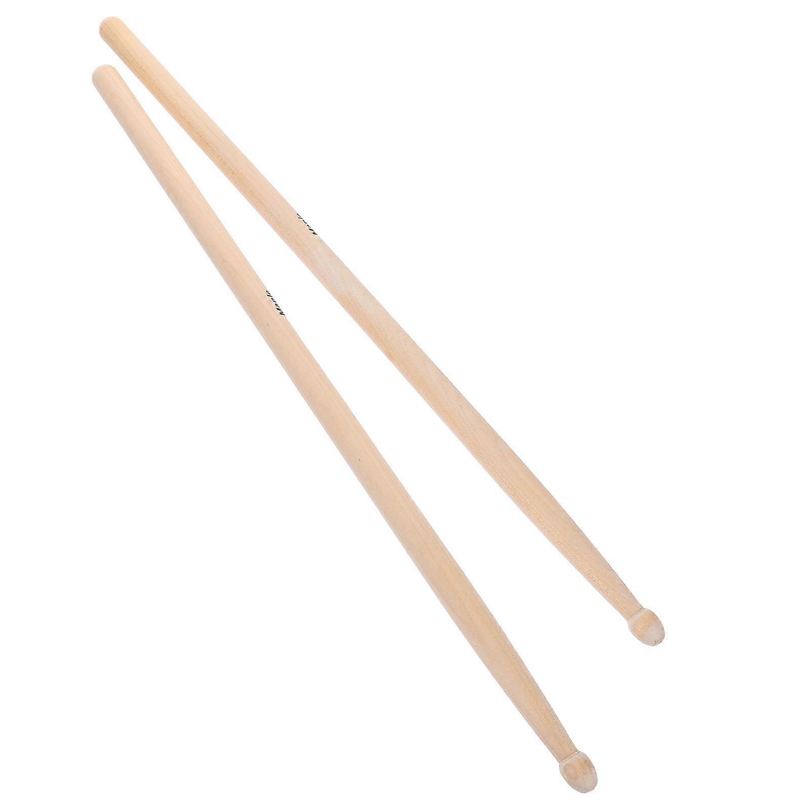 2pcs Professional Drum Sticks for Music Playing Synthetic Material Beige Color