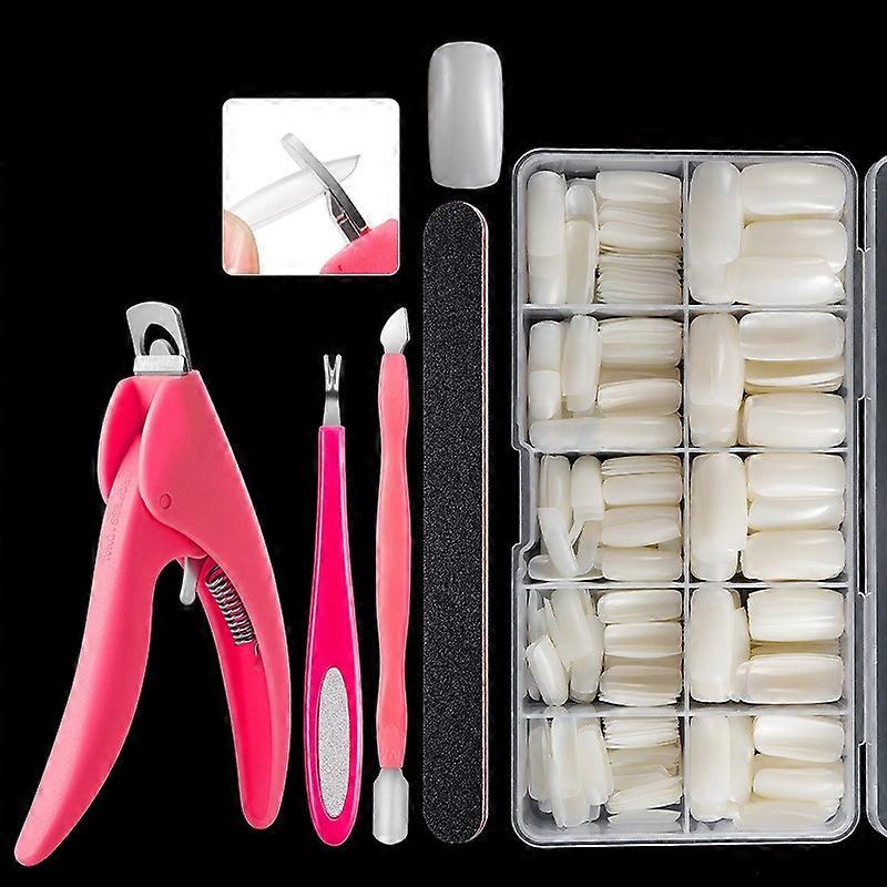 Manicure Tool Set Fingernails Word Cut Set, Specification: Natural Full Post Natural Full Post 