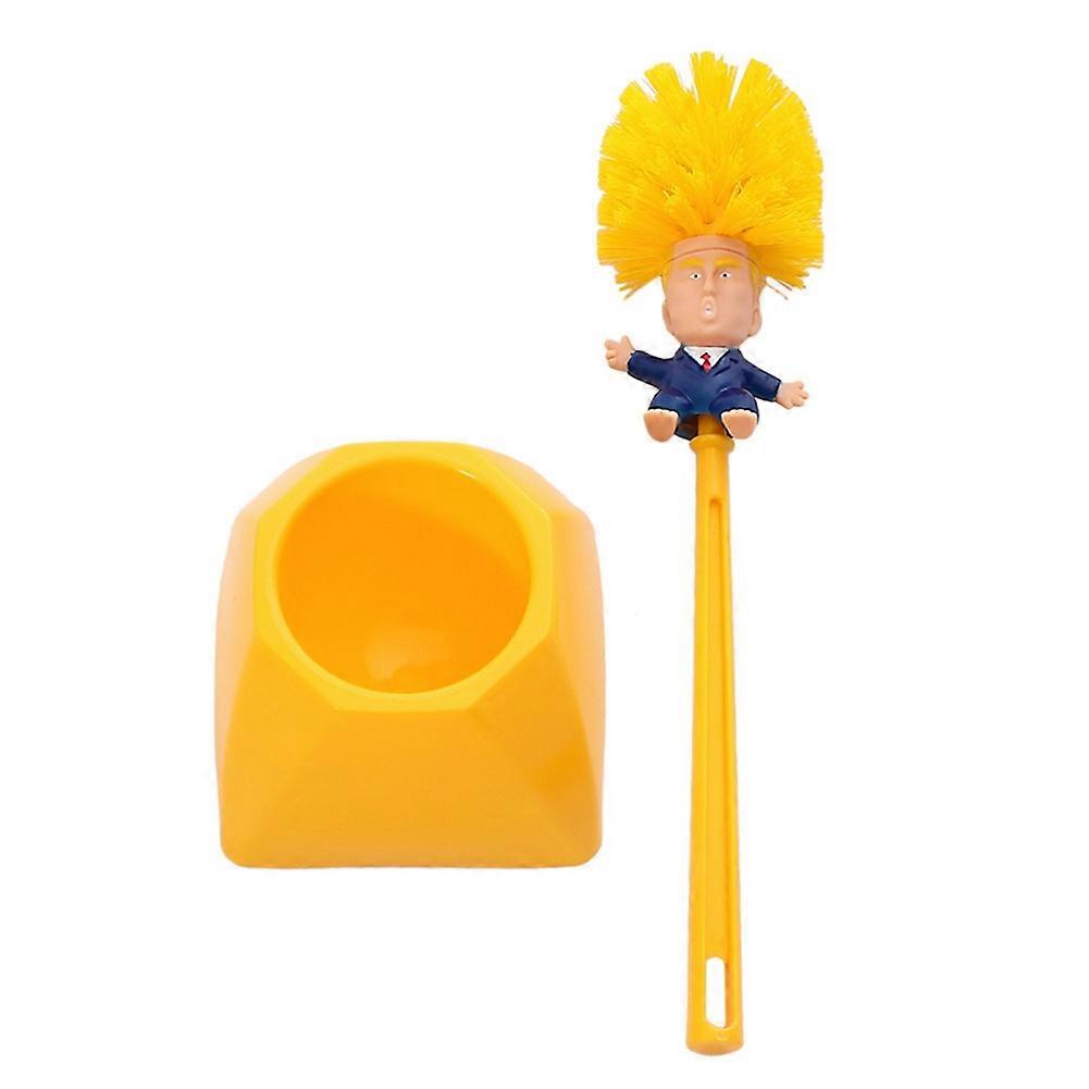 Portable Double Salle de Bain WC Toilette Portable Nettoyant Brosse Ensemble (#01)