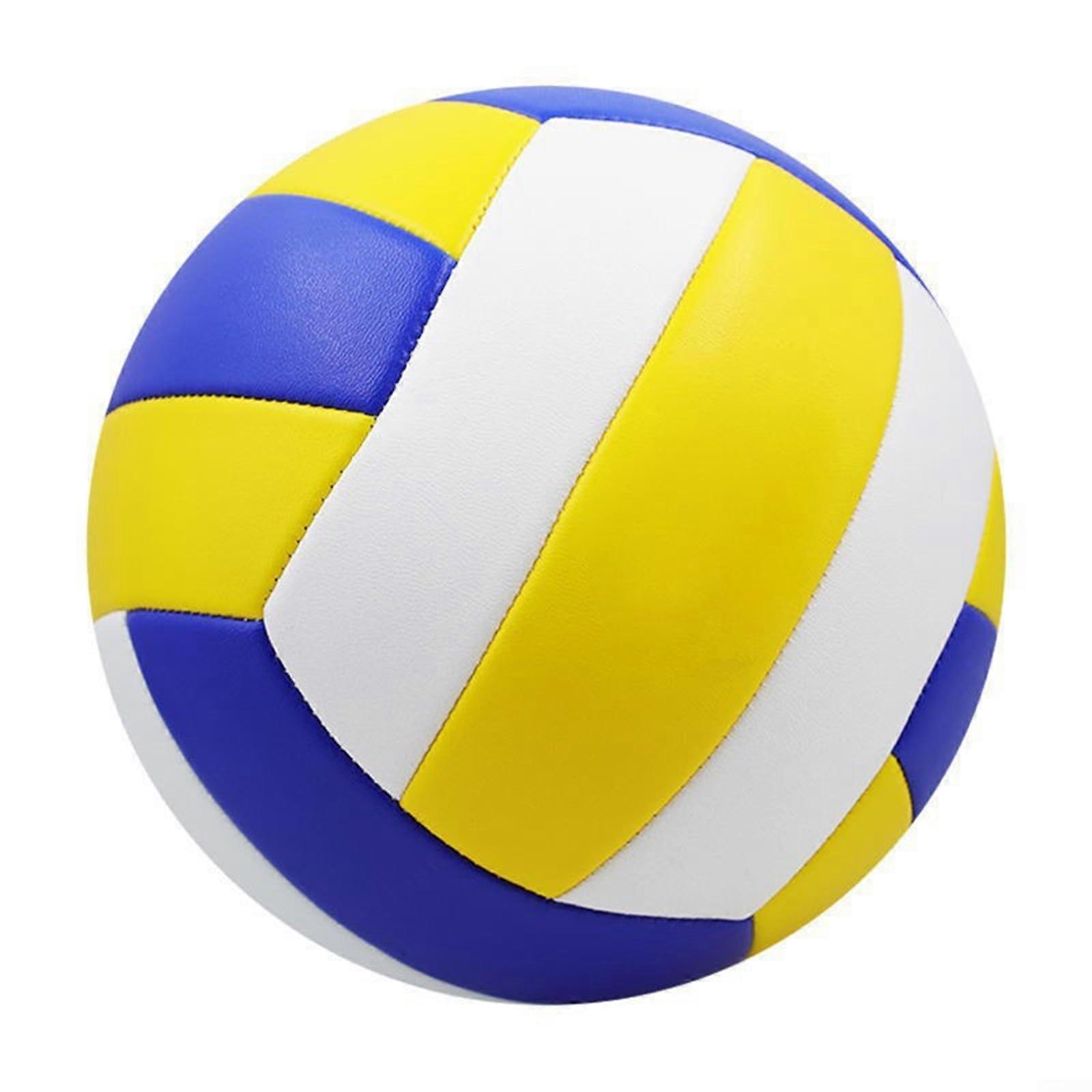 Professional size 5 volleyball for beach, outdoor, and indoor competition – made of soft PVC material, machinestitched, durable, and waterproof.