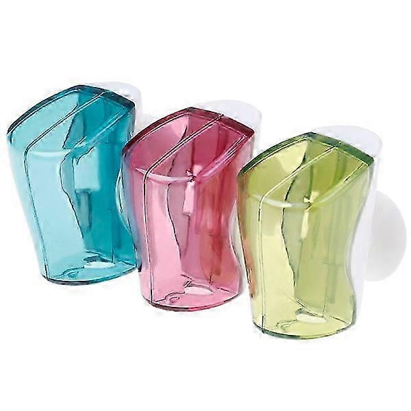 2025 3pcs Toothbrush holder Dustproof wall-mounted suction cup