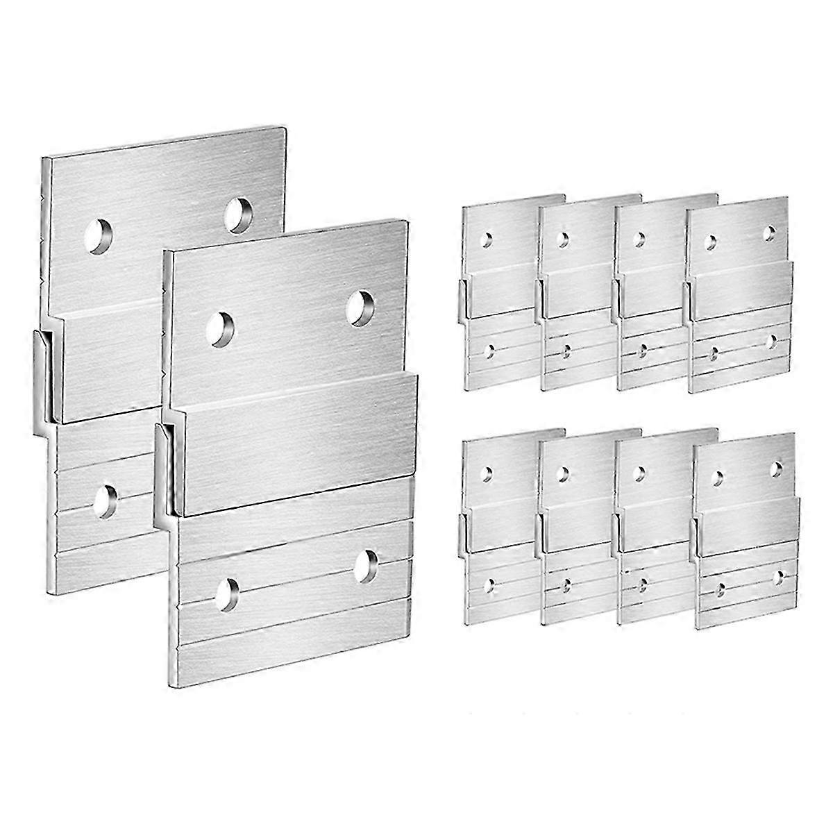 10Pair Cleat Hanger Heavy Duty Metal Hanger Photo Rack Art Frame Wall Hardware Z-Barfor Hook Mirror Edition 1158