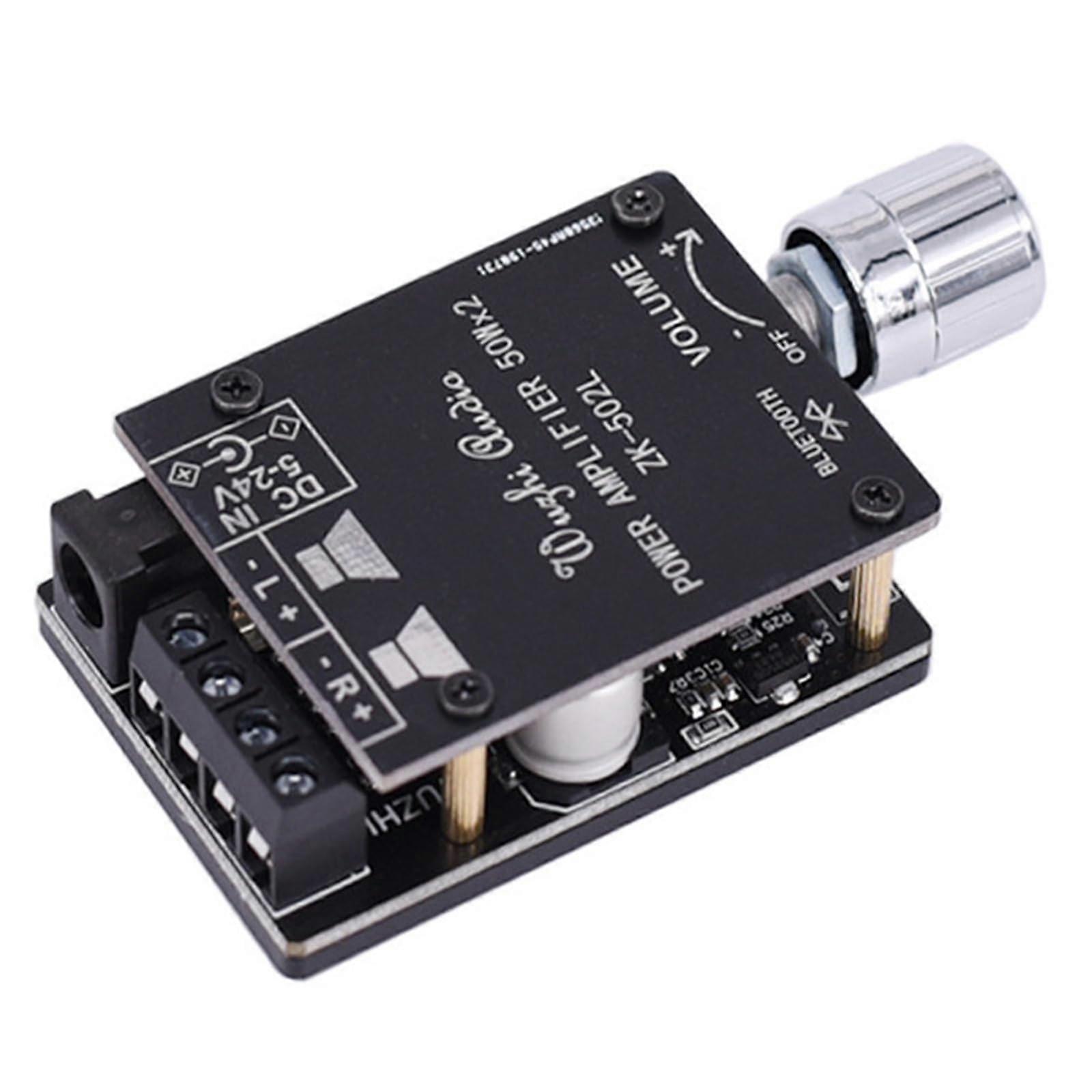 1 x Bluetooth Amplifier Board Module 2 x 50W Digital Stereo Audio Amp Board 5V24V Audio Amplifier Module Power Amplifier for Home Theater Speaker