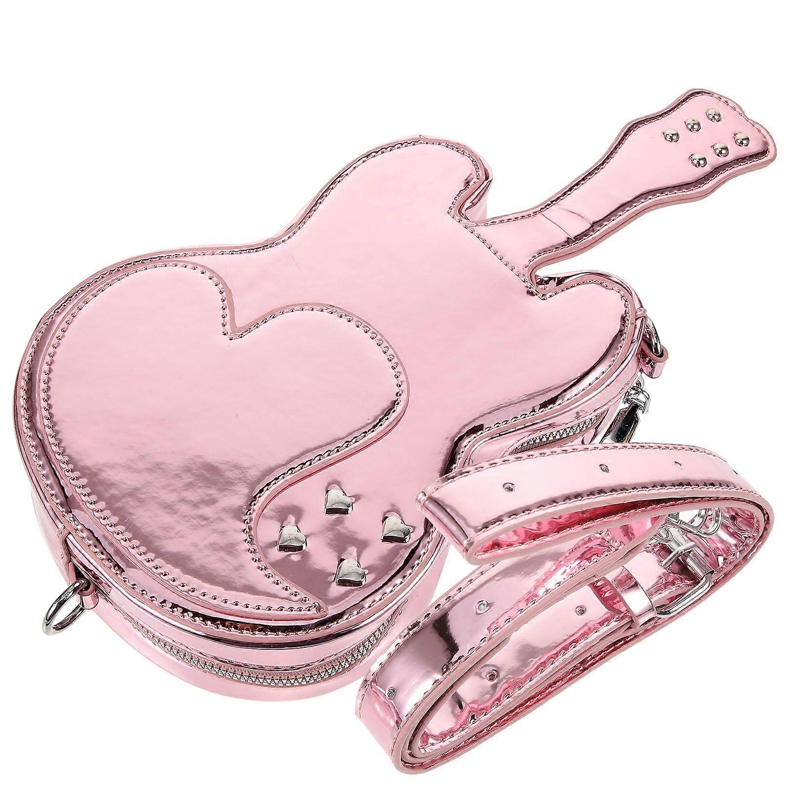 Guitar Shape Crossbody Bag Single Shoulder Bag Guitar Crossbody Purse for Women