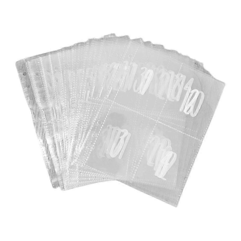 A5 Double-Sided Money Saving Folder with 100 Pockets for Cash Stuffing