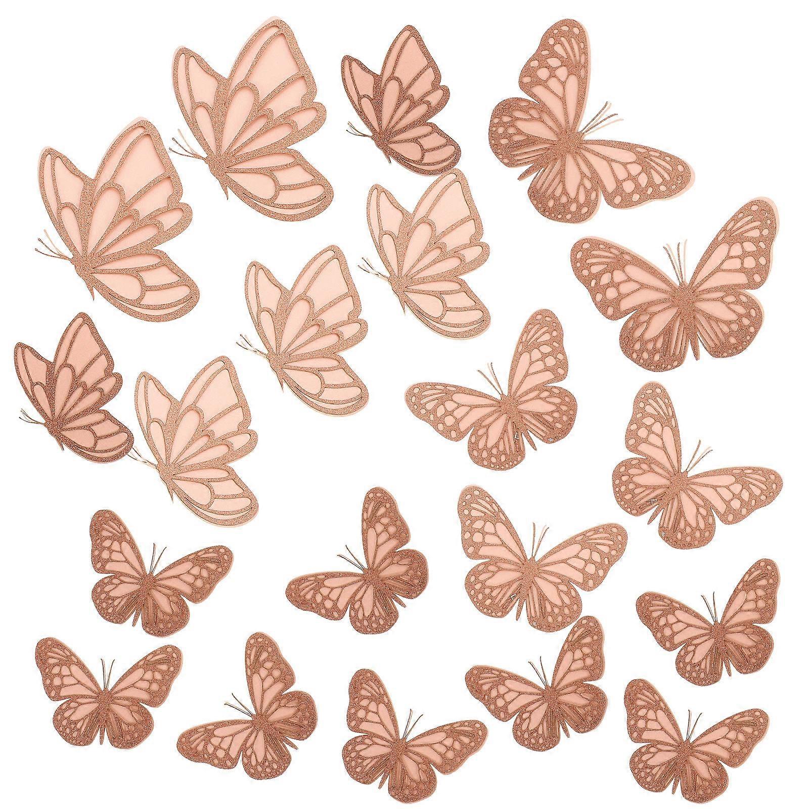 Colorful Butterfly Wall Decal For Birthdays And Anniversaries 20Pcs