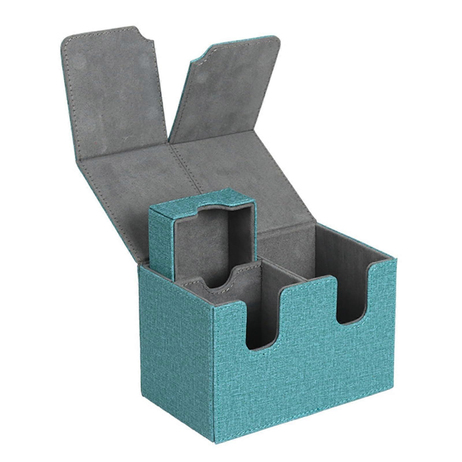 leather deck playing cards box, card protective sleeve for playing cards, card storage box, collectible card carrying case