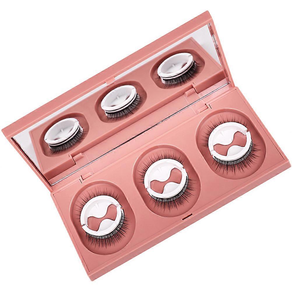 3 Pairs Natural Look Self Adhesive Wispy False Eyelashes – Lightweight, Comfortable Strip Lashes for Daily and Party Use – Easy Application Bulk Pack