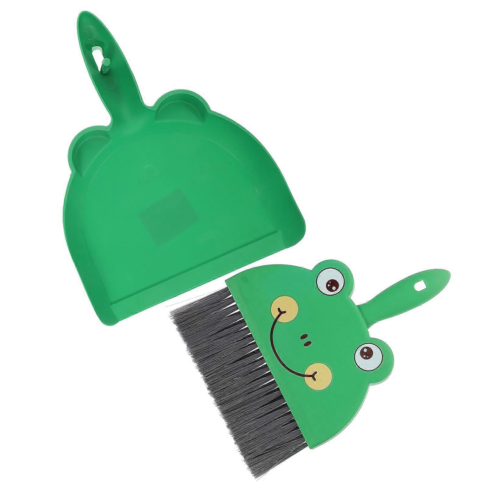Cartoon Dustpan and Broom Set for Desktop Cleaning 1Set Mini Broom and Dustpan