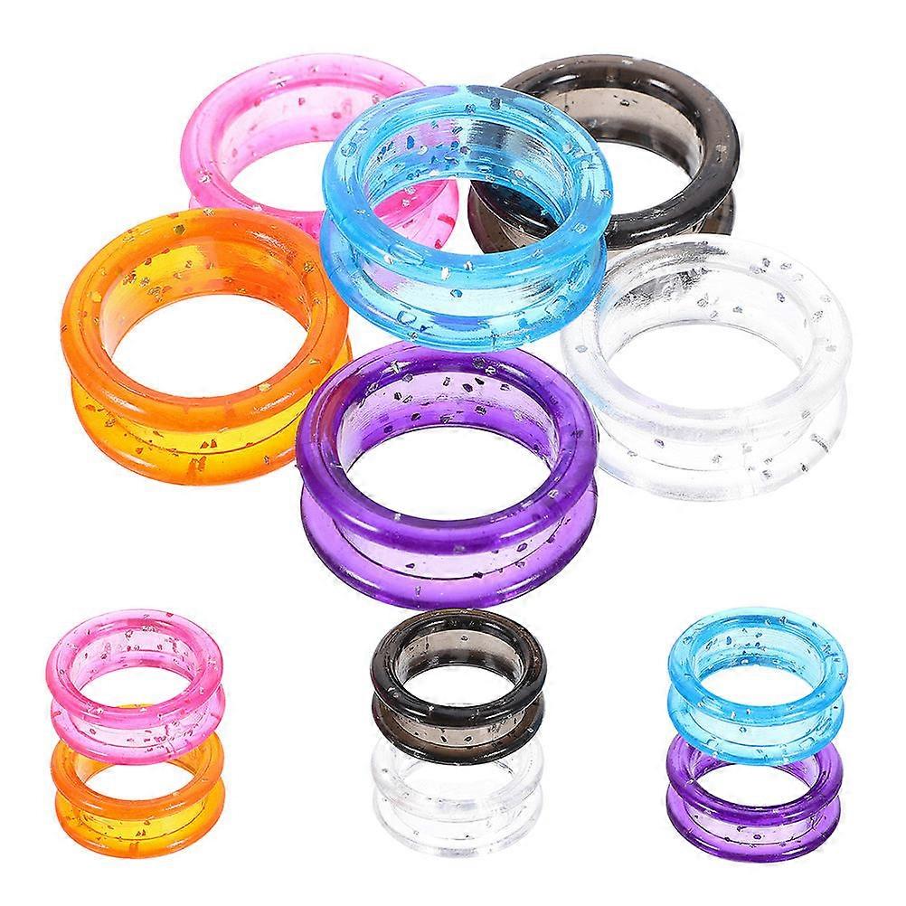 Soft Silicone Finger Rings for Scissors Protection Use Durable Reusable Fits Various Sizes