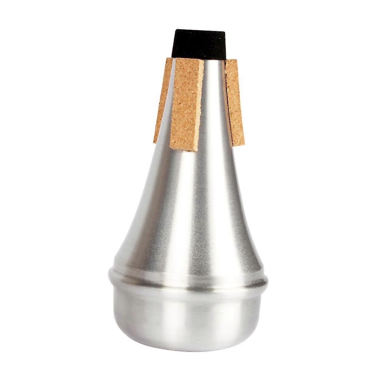 Standard Trumpet Mute Sound Damper for Band Instruments - Aluminium Alloy Silver Music Accessory