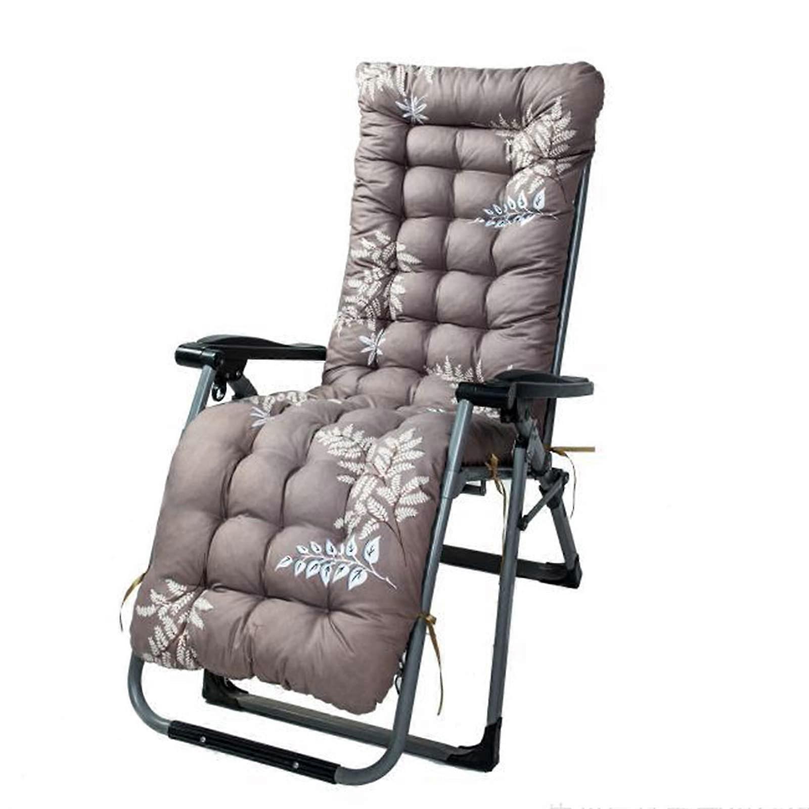 Cushion for Garden Lounger 180 X 53 X 8 Cm With Non-Slip Pockets For Garden Loungers And Sun Loungers