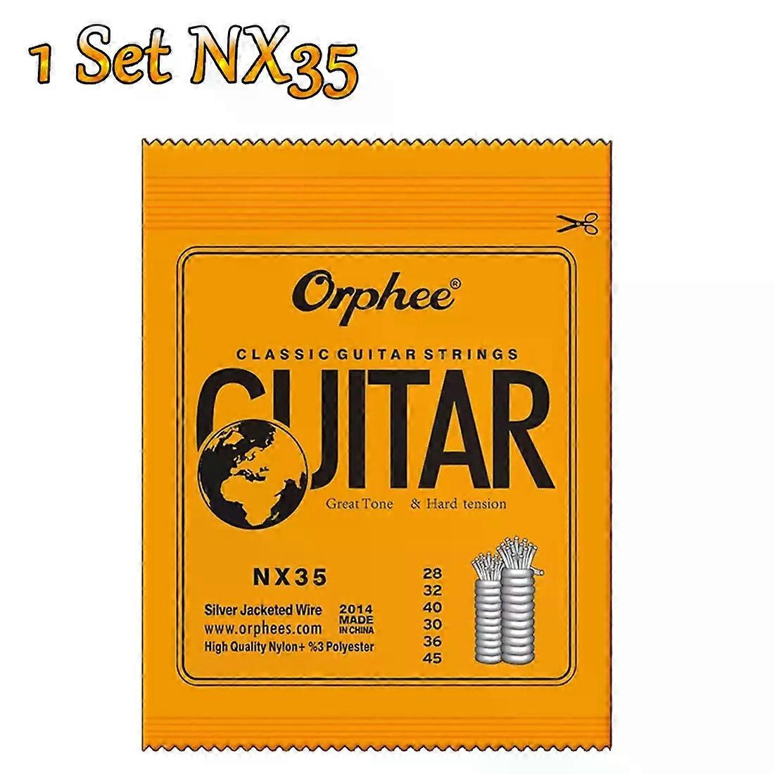 Electronics 10/50 Set Orphee Classical Guitar Strings Silver Plated Wire Nylon Strings NX Series 6pcs/Set Beginners for Classic Guitar Part
