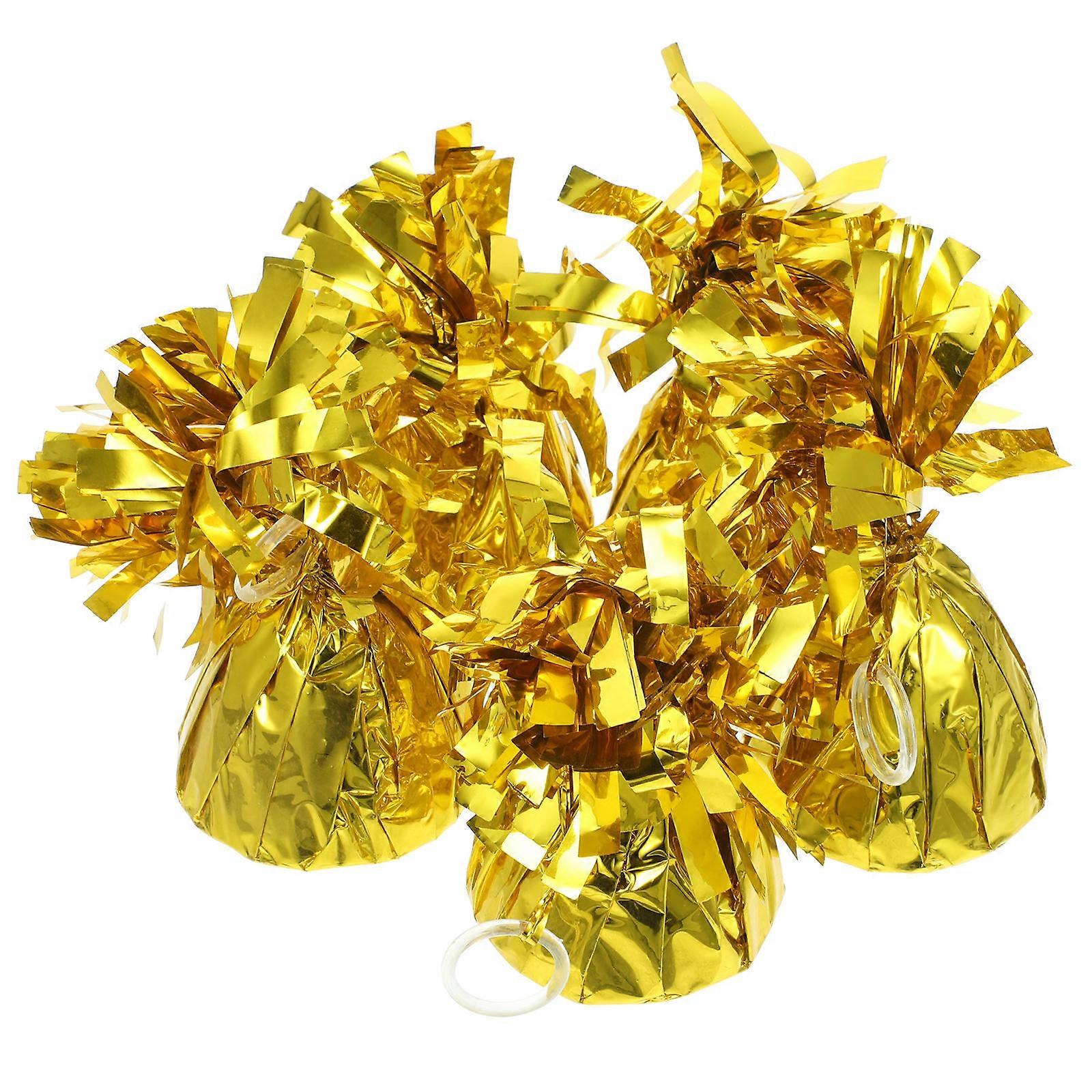 Golden Balloon Weights with Concrete Material for Home Party Supplies 5 Pieces