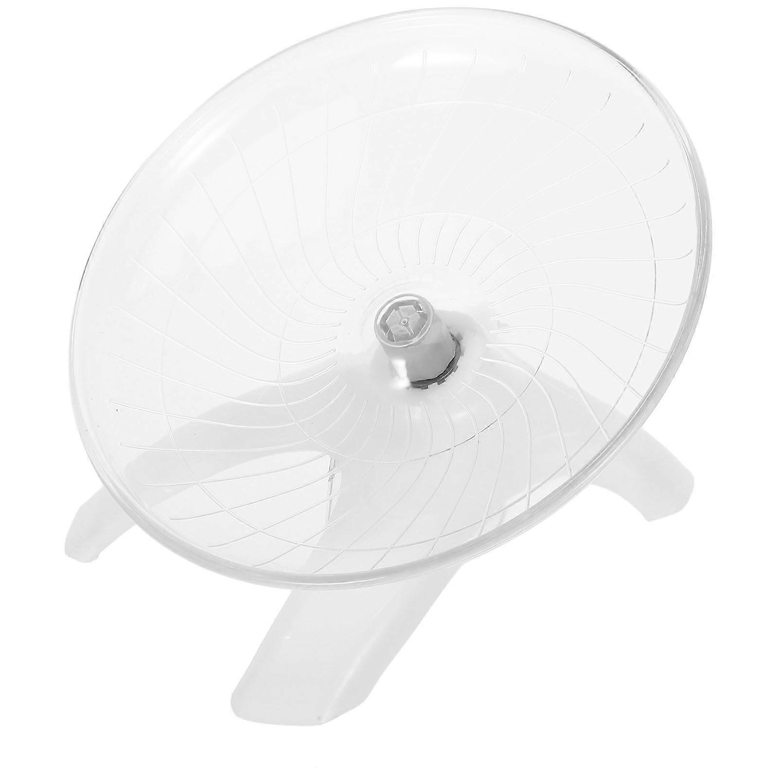 Small Pet Fitness Toy Hamster Wheel Exercise Time Saucer Shape ABS Material 1Pack